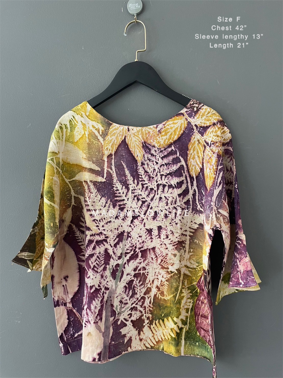 เสื้อผ้าลินิน eco-print
