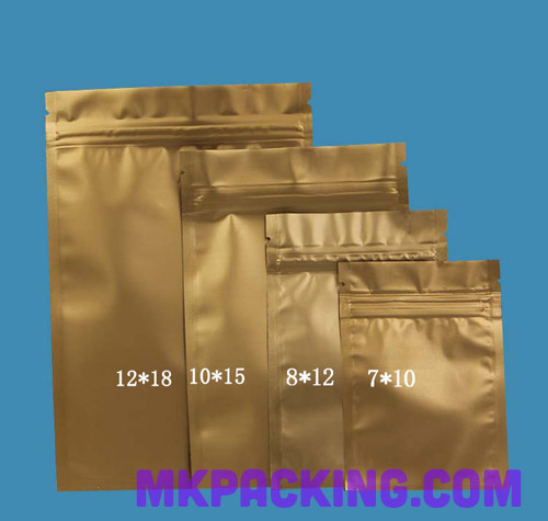 ซองสี ซิปล็อค ตั้งไม่ได้ -- สีชมพูอ่อน