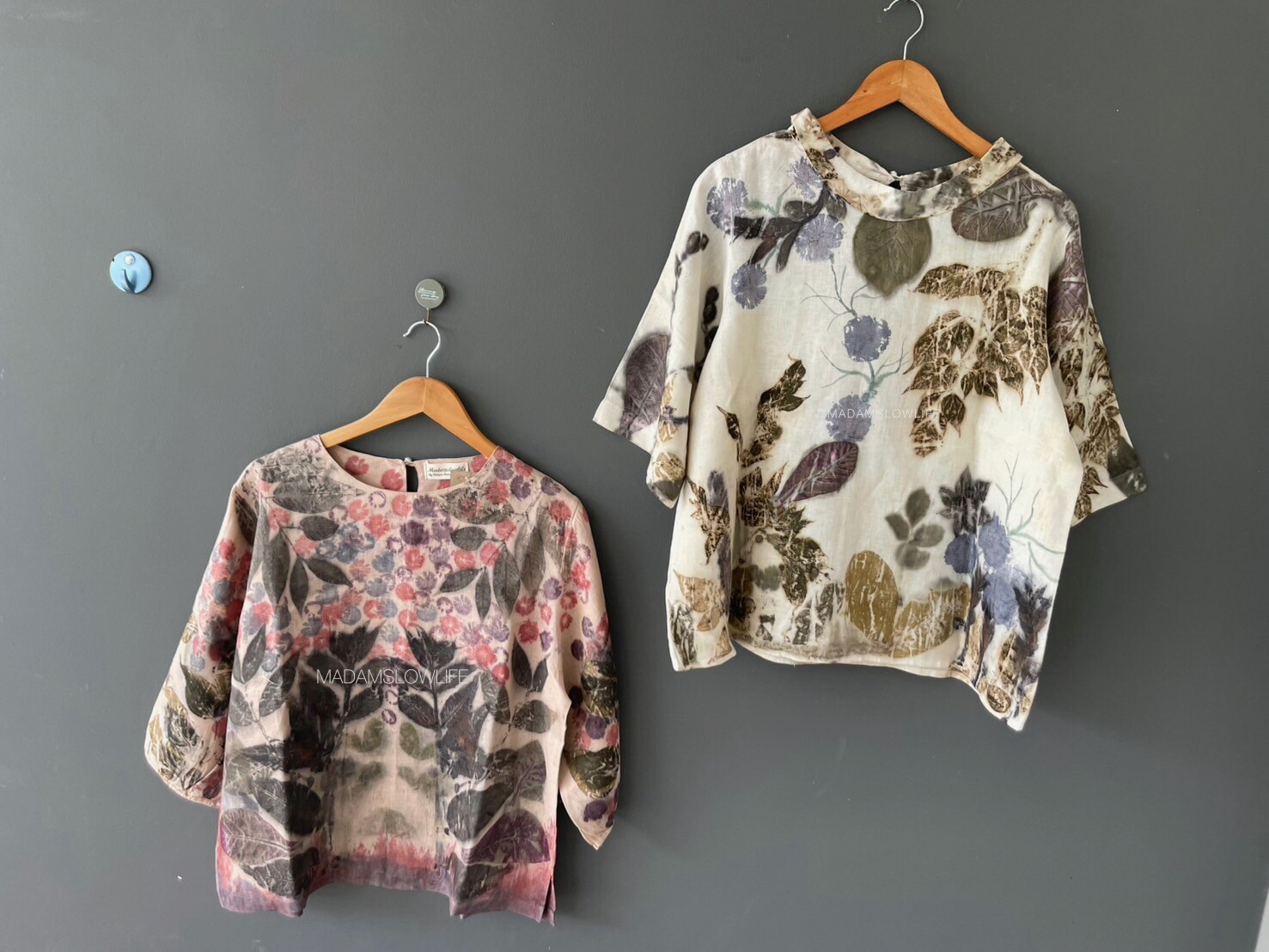 เสื้อลินิน ECO Print Size อก 46 นิ้ว
