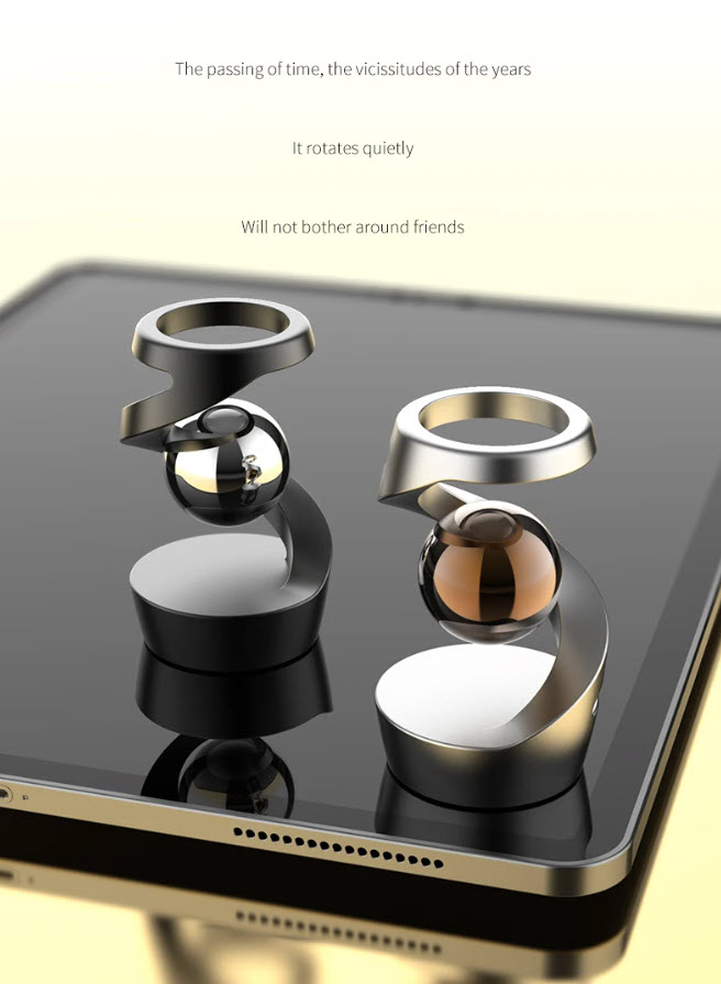 ไจโรสโคปแบบลอยตัว fidget ของเล่นฟินๆ Desktop levitating gyroscope ฟิตเท็จ Toy Aluminum Alloy spinner สปินเนอร์