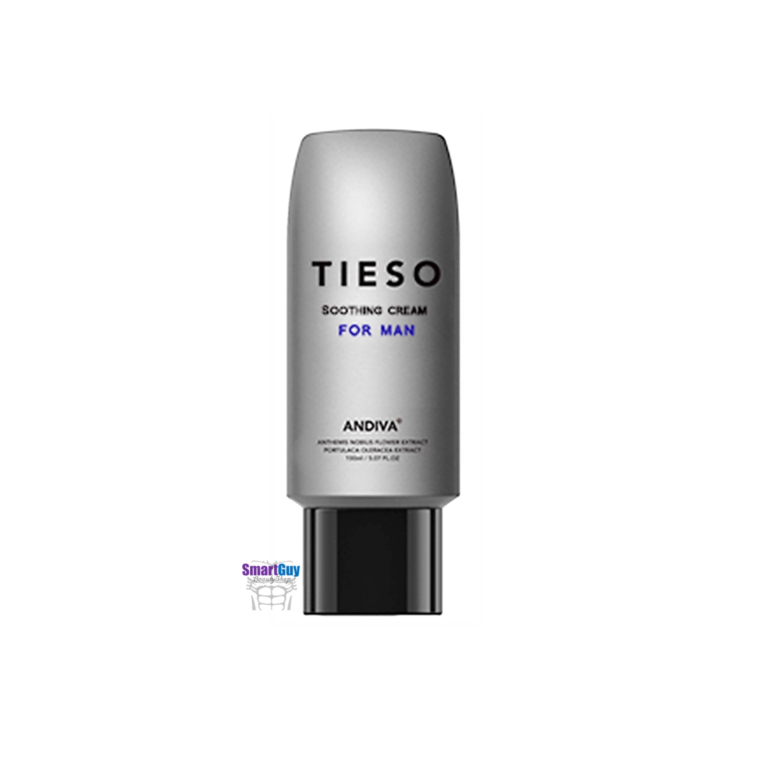 TIESO For Man Soothing Cream 70ml. ผลิตภัณฑ์บำรุงผิวและลดกลิ่นอับบริเวณหนวดเครา ใต้วงแขนและจุดซ่อนเร้นสำหรับผู้ชายจากเกาหลี