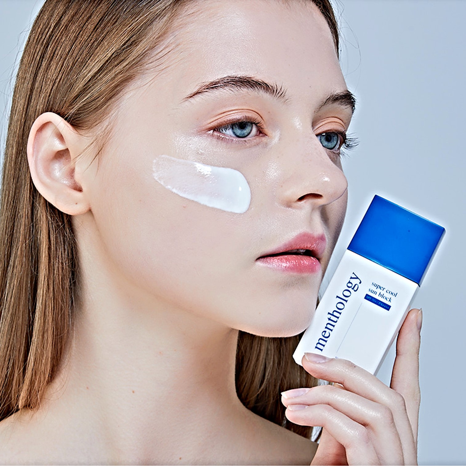 Menthology Super Cool Sun Block 50ml | SPF 50+ PA++++ ผลิตภัณฑ์ปกป้องผิวหน้าจากแสงแดดสูตรพิเศษสินค้านำเข้าจากเกาหลีของแท้พร้อมส่ง