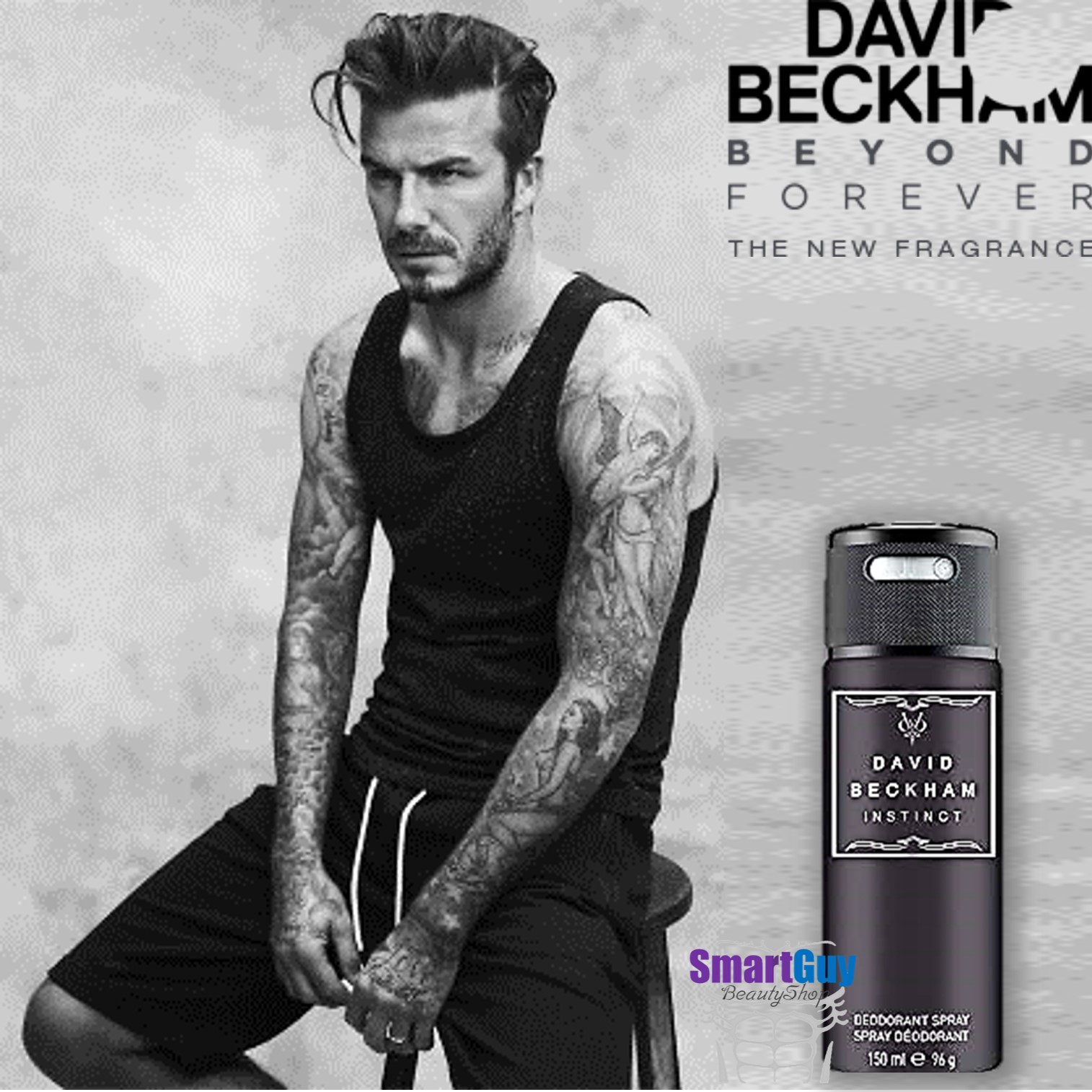 David Beckham Instinct Men Body Spray 150ml สเปรย์ระงับกลิ่นกายลิขสิทธิ์แท้จากเดวิด เบ็คแฮมกลิ่นหอมเย็นสำหรับผู้ชายสปอร์ตแมนผสานความเซ็กซี่น่าค้นหา สินค้านำเข้าของแท้ 100%