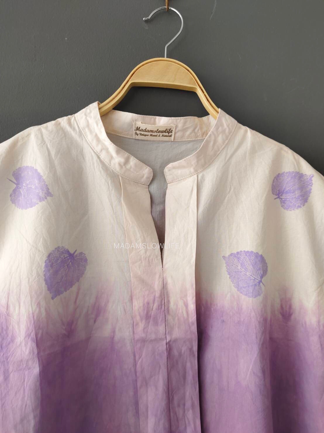 เสื้อผู้หญิงคอจีน สีคราม สีม่วง สีเทา Size:F