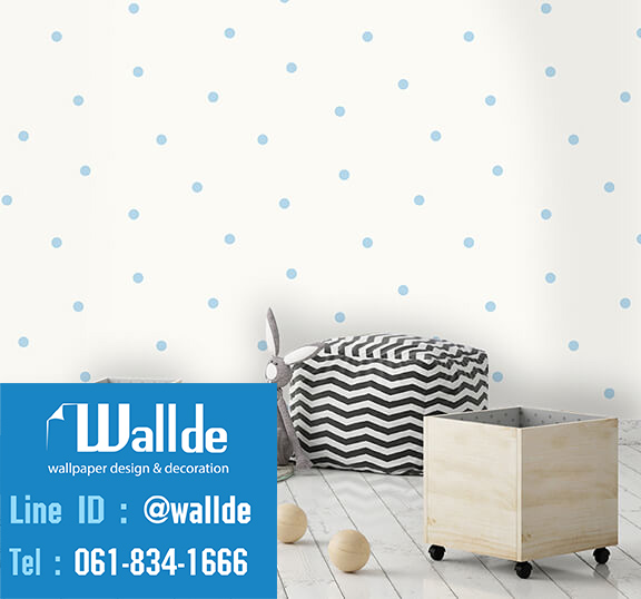 วอลเปเปอร์ห้องเด็ก วอลเปอร์ลายการ์ตูน ลายจุด