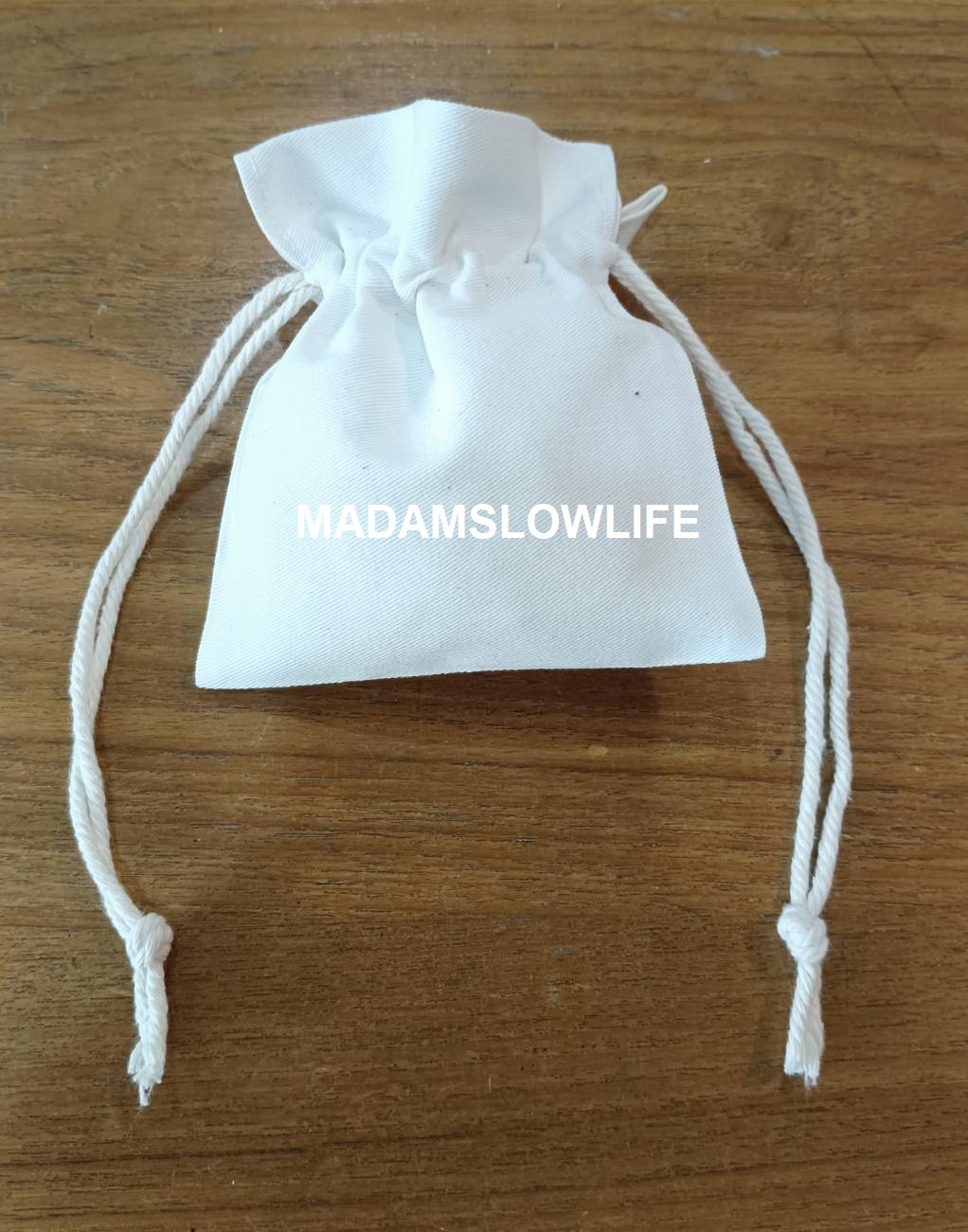 (รับผลิตออเดอร์) กระเป๋าผ้า Eco-bag ขนาด W 13 cm* H 11 cm พื้นที่ปากกระเป๋า H 4 cm