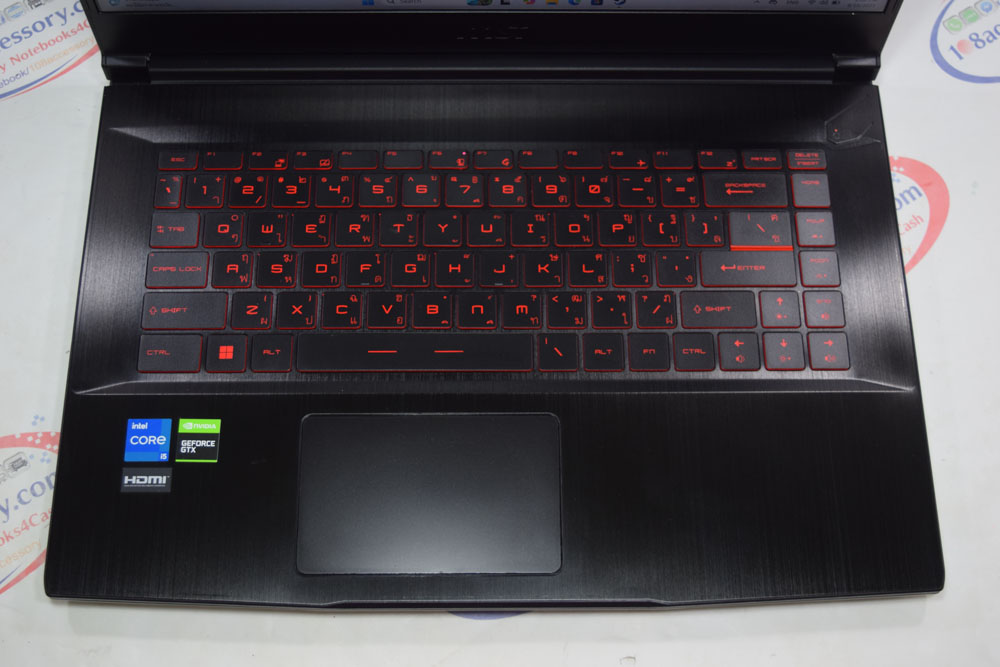 ครบกล่อง ไร้รอย เกมมิ่ง MSI GF63 Thin จอ 15.6” IPS i5 Gen11 RAM16 GTX1650 4GB