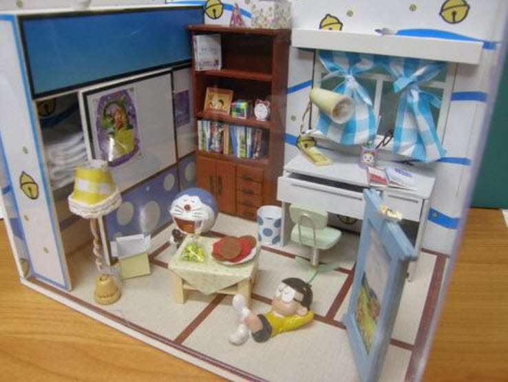 DIY ห้องโดเรมอน+โนบิตะ (ประกอบเสร็จแล้ว)