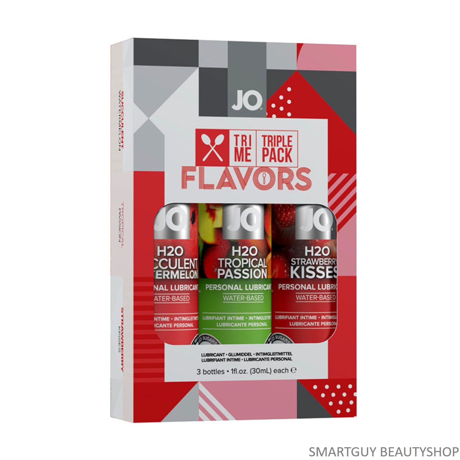 JO Tri Me Triple Pack Flavors Special Edition 30ml X3 เซ็ตผลิตภัณฑ์เจลหล่อลื่นสูตรพรีเมี่ยมรวม 3 กลิ่นสุดพิเศษ