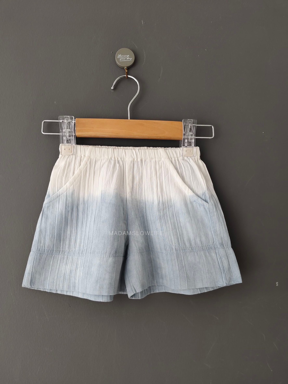 กางเกงขาสั้นเด็ก สีเทาทูโทนSize: 90 100 110 120 130 140 150