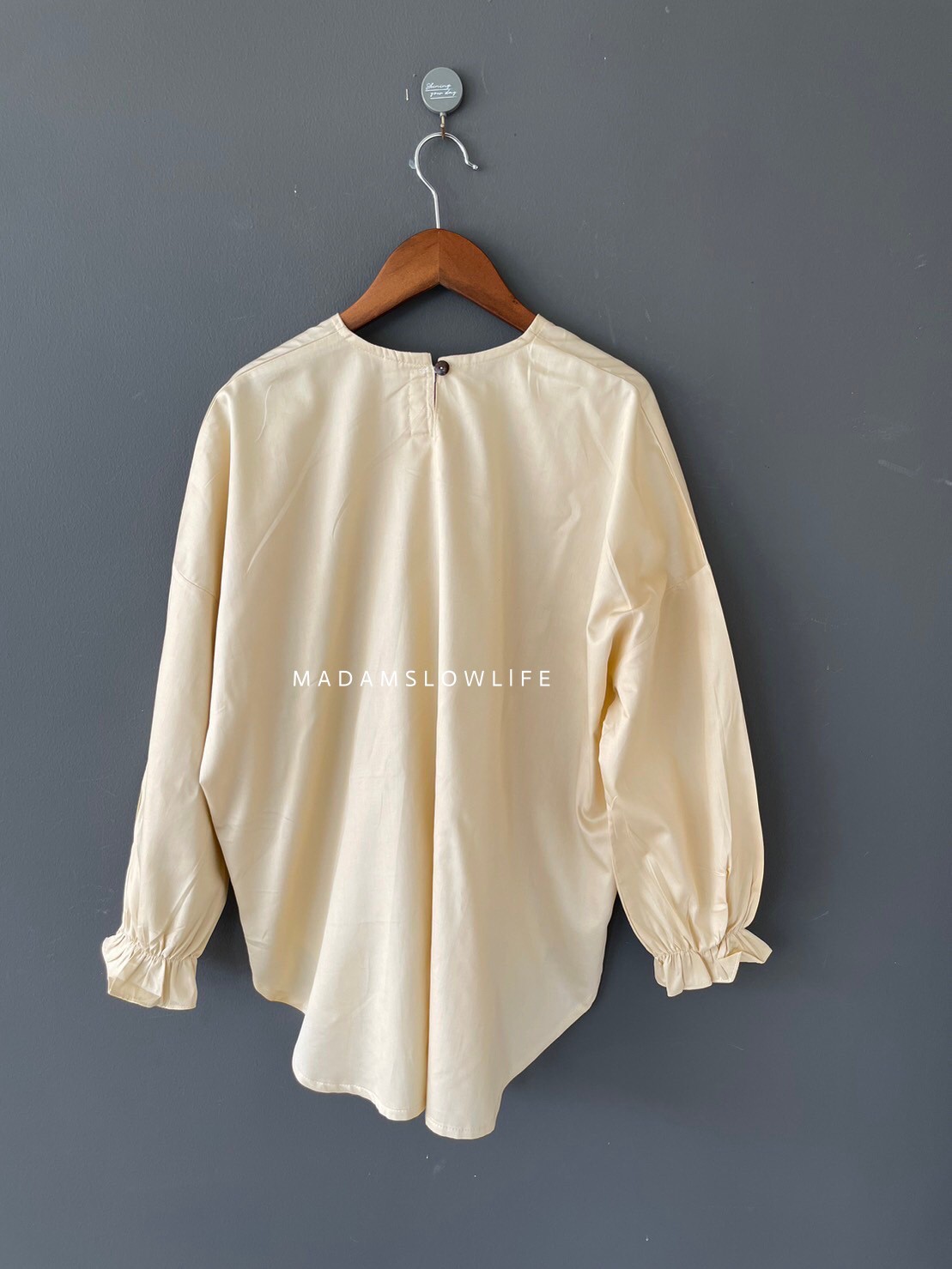 เสื้อทรงแขนเกาหลี เนื้อผ้าคอตตอนซาตินพรีเมียม