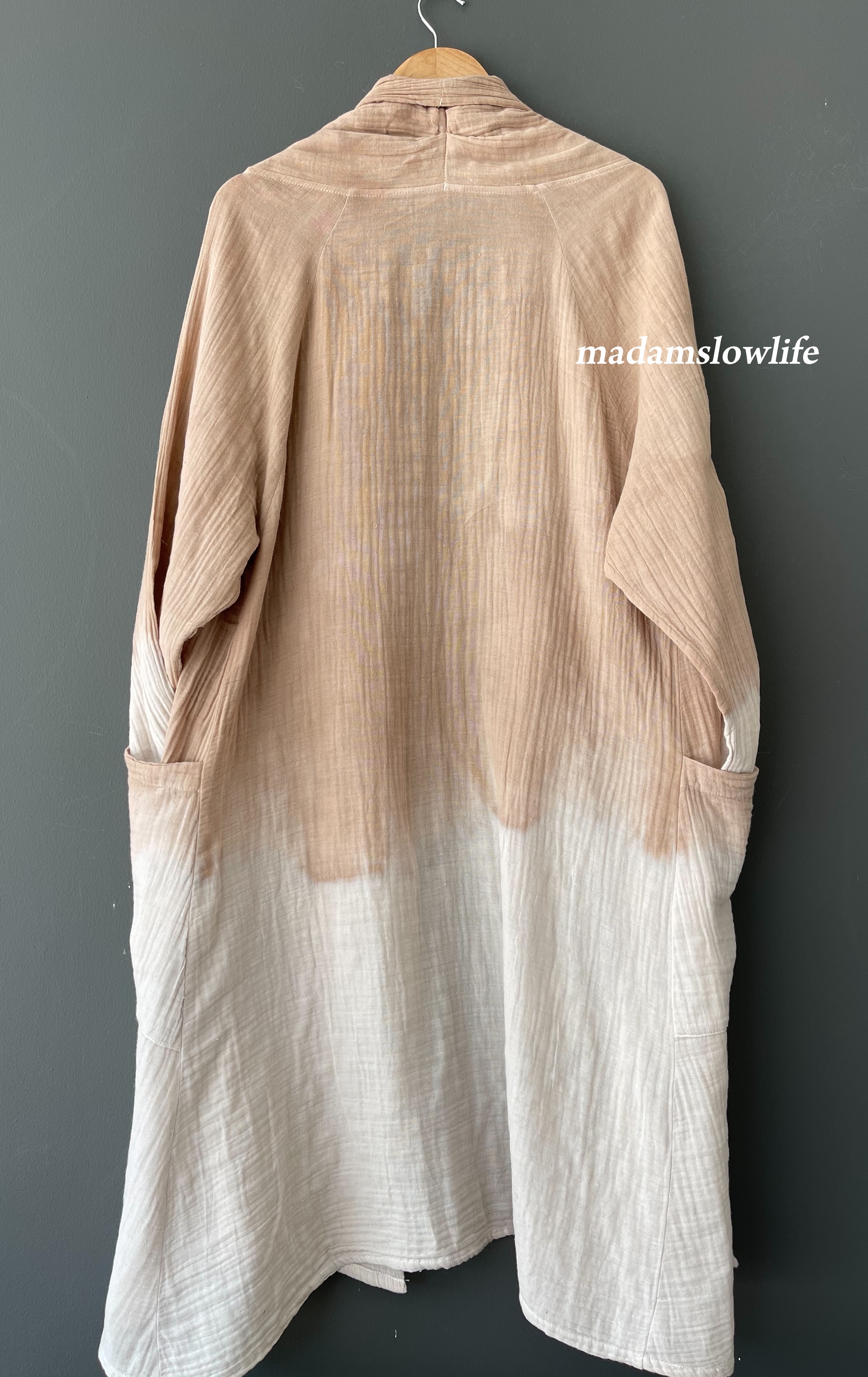 เสื้อคลุม ตัวยาว Over Coat Long เนื้อผ้าคอตตอน Cotton 100% เนื้อผ้านิ่ม Soft touch