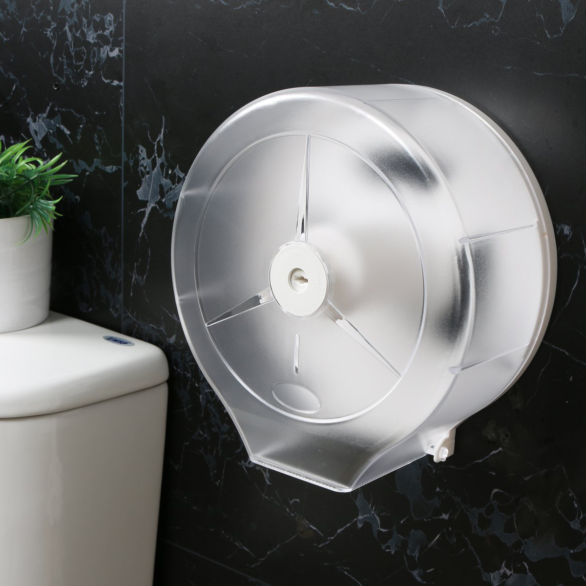 กล่องกระดาษชำระม้วนใหญ่ จัมโบ้โรล สีขาว