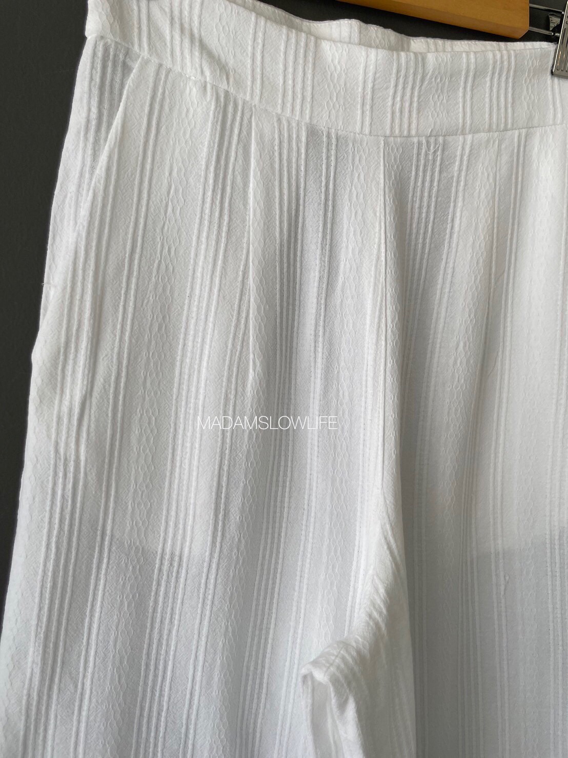 กางเกงขา 5 ส่วน ผ้าคอตตอนแบบมีเทคเจอร์ มีซิปซ่อนด้านข้าง มีกระเป๋า S M L XL 2XL 3XL