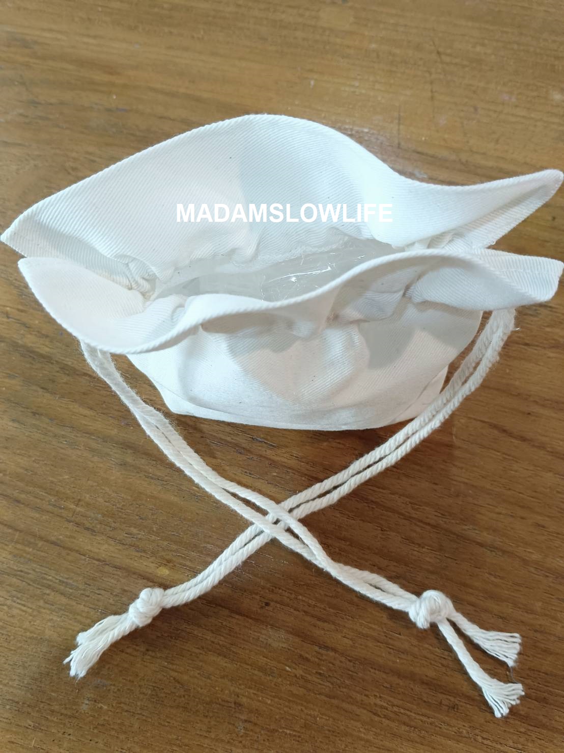 (รับผลิตออเดอร์) กระเป๋าผ้า Eco-bag ขนาด W 16 cm* H 11 cm * D 6.5 cm พื้นที่ปากกระเป๋า H 5 cm