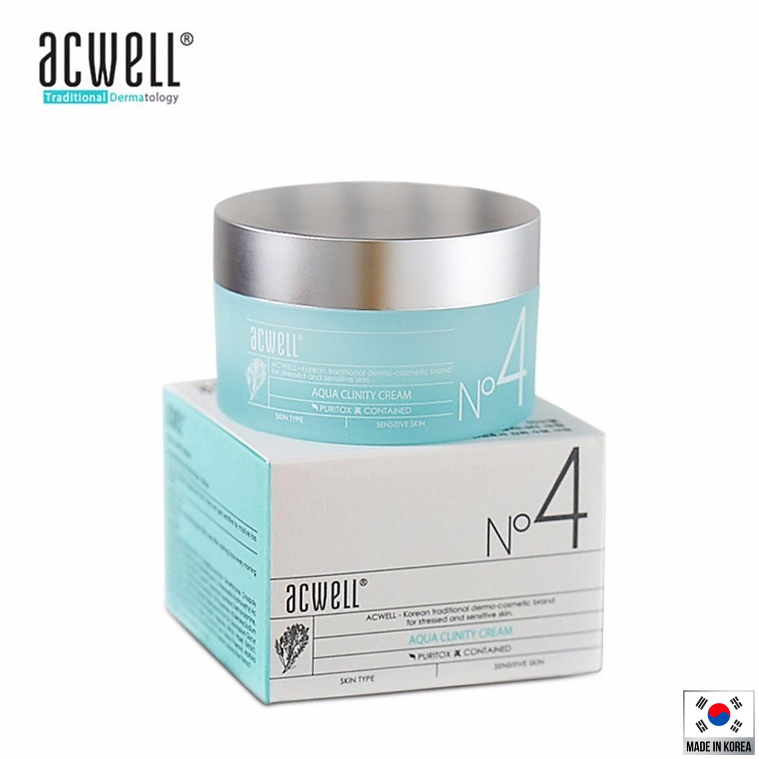 ACWELL Aqua Clinity Cream 50ml ผลิตภัณฑ์สำหรับดูแลผิวหน้าประสิทธิภาพสูงจากเกาหลีของแท้