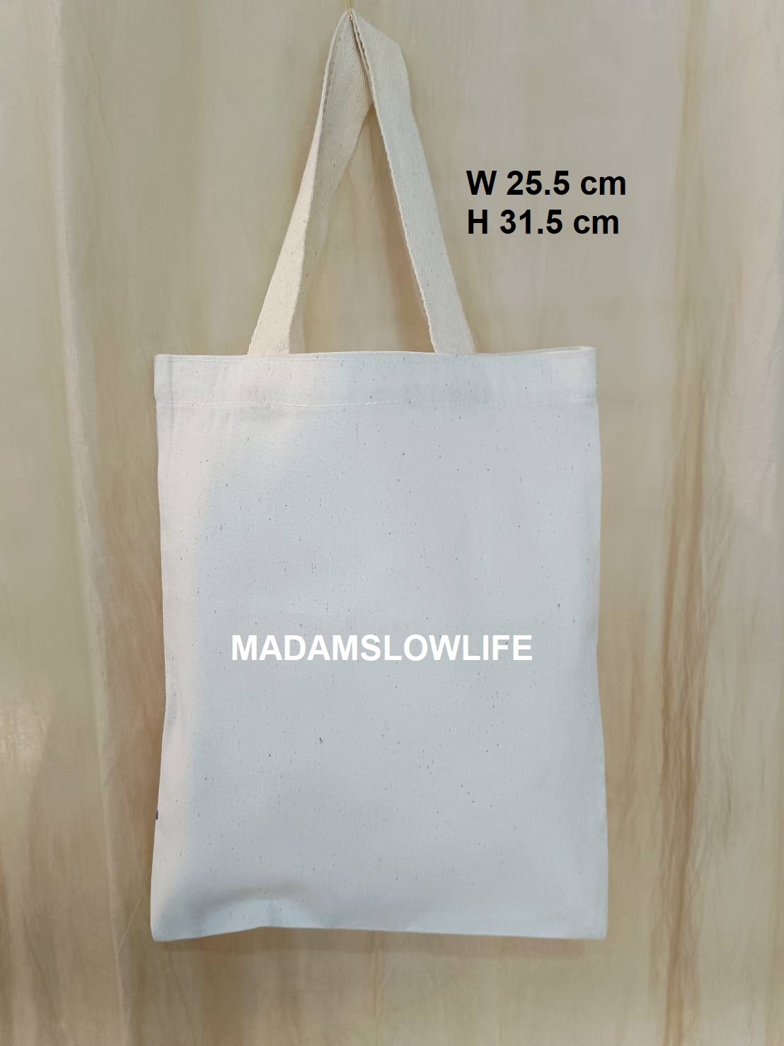 (รับผลิตออเดอร์) กระเป๋าผ้า Eco-bag ขนาด W 25.5 cm* H 31.5 cm