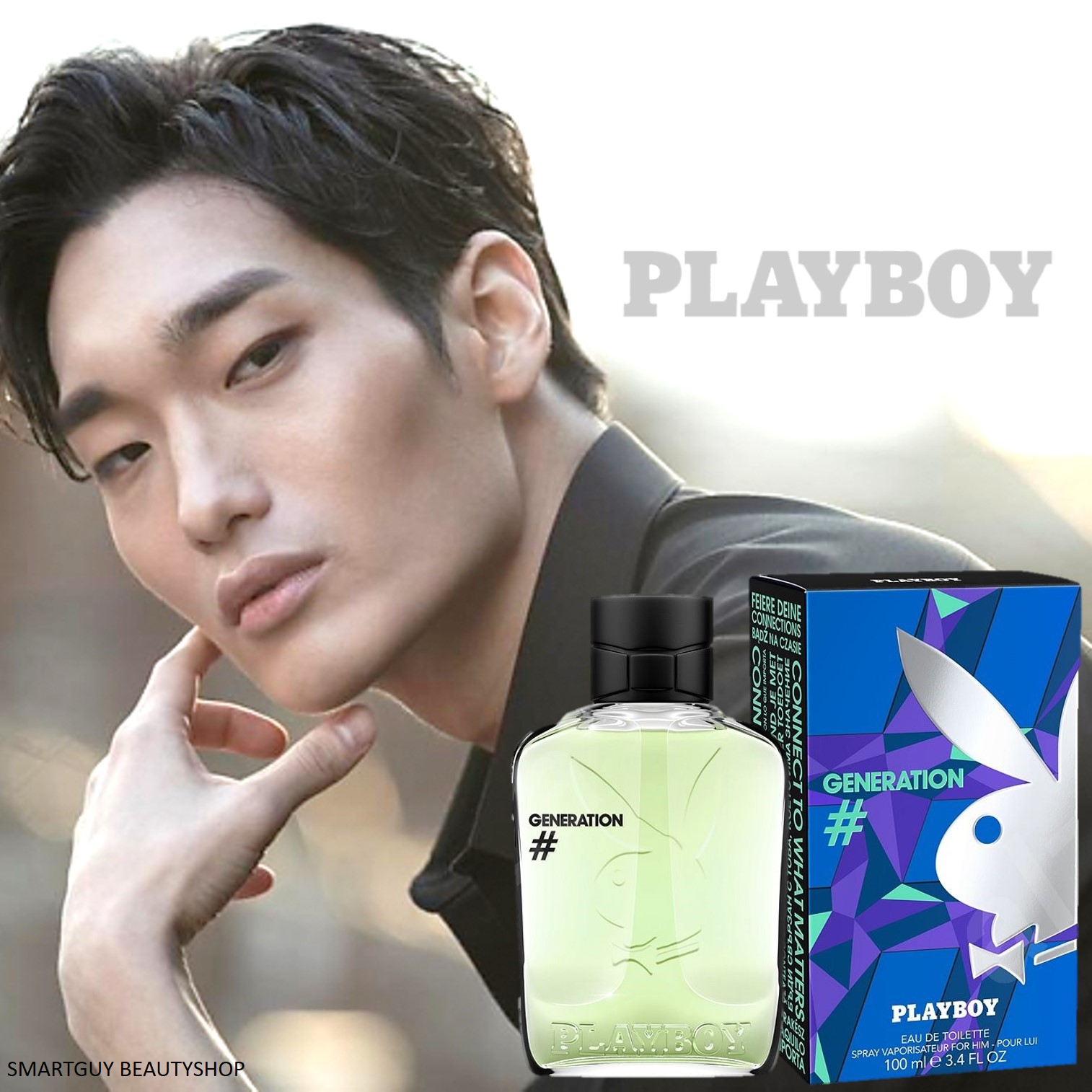 PLAYBOY Generation Eau De Toilette 100ml น้ำหอมสำหรับผู้ชายกลิ่นใหม่ล่าสุดจากเพลย์บอยสินค้านำเข้าลิขสิทธิ์ของแท้จากต่างประเทศ