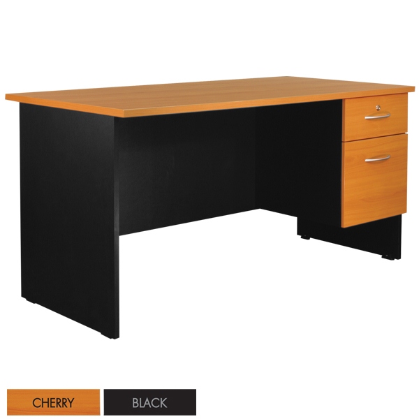 โต๊ะทำงาน2ลิ้นชักขวา ขนาด : W 150.0 x D 75.0 x H 75.0 CM.
