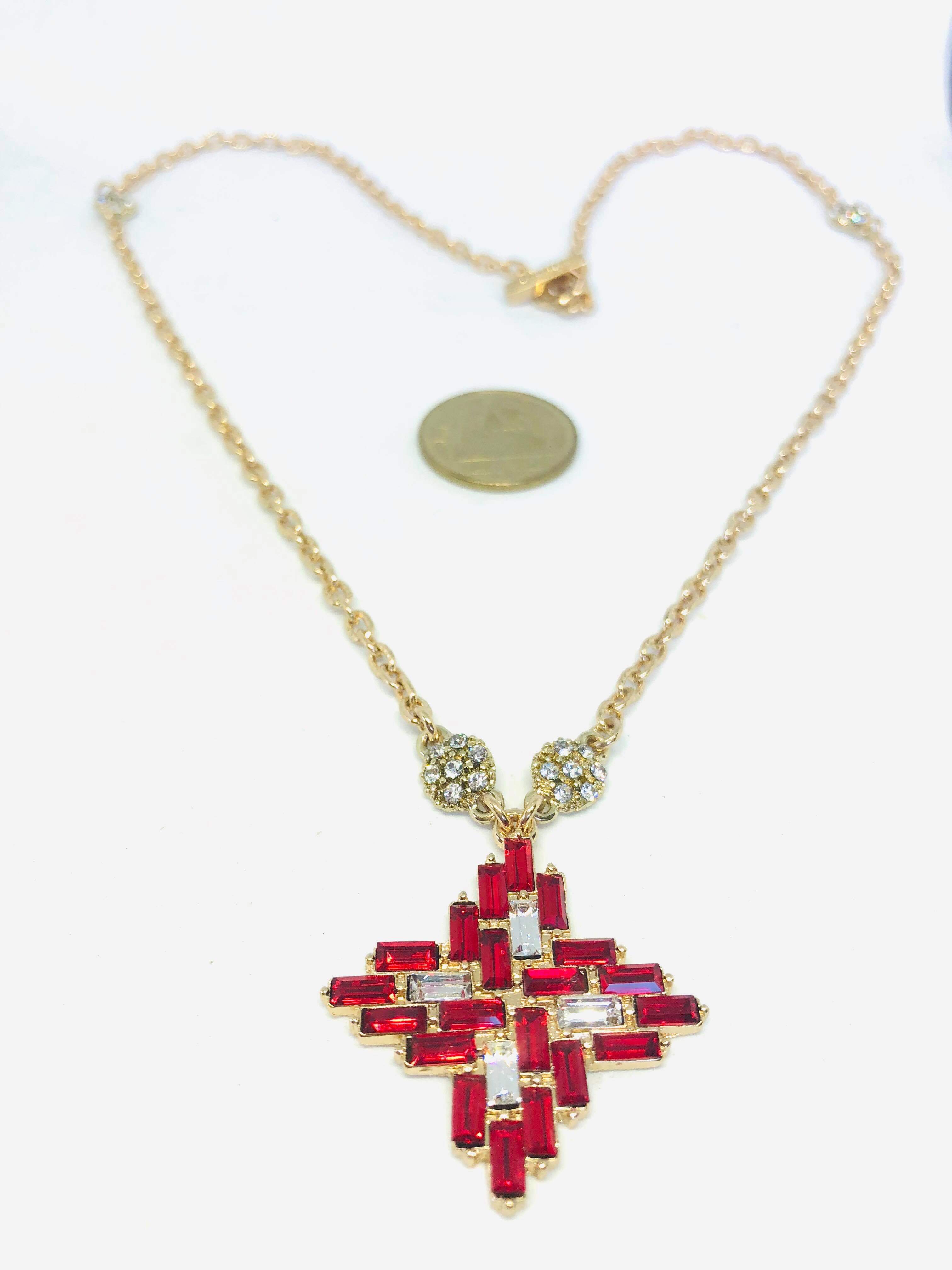 Givenchy Cluster Crystal Necklace