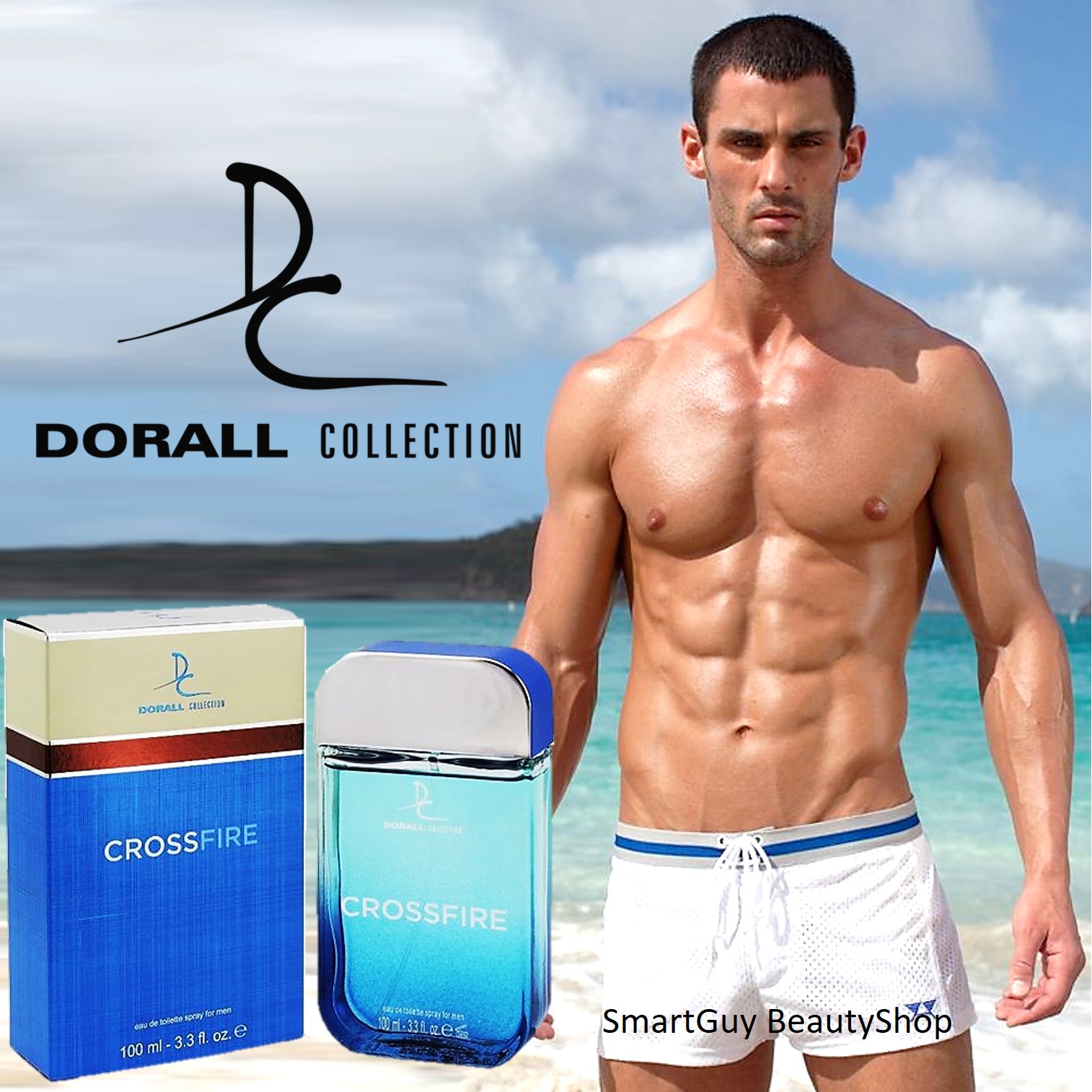 DC CROSSFIRE Eau De Toilette Spray For Men 100ml. น้ำหอมผู้ชายกลิ่นไฮโซหรูหราสปอร์ตผสานความเซ็กซี่น่าค้นหาชวนเข้ามาสัมผัสใกล้ๆ