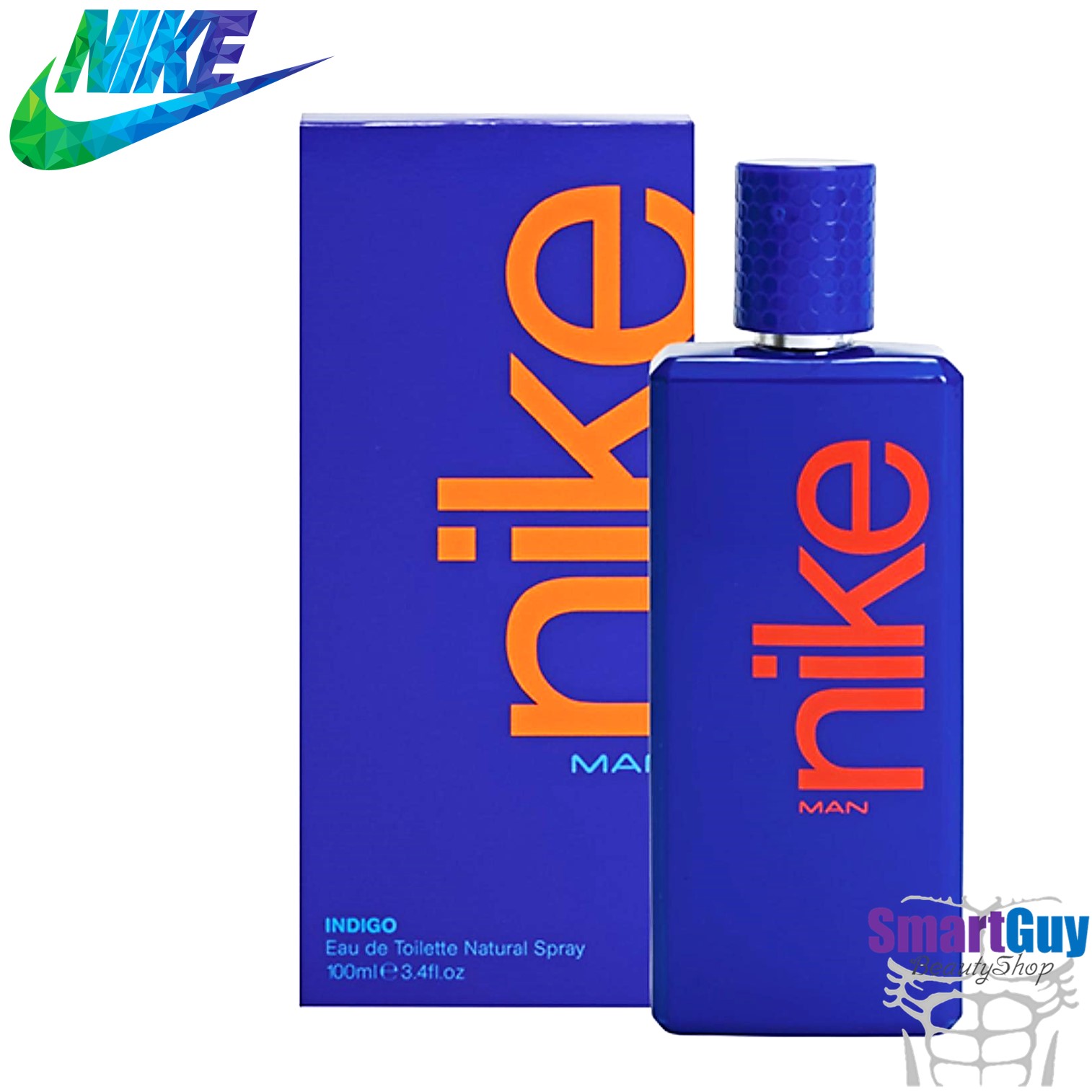 NIKE MAN Indigo Eau De Toilette Natural Spray 100ml. น้ำหอมลิขสิทธิ์แท้จากไนกี้สำหรับผู้ชายกลิ่นหอมเย็นสปอร์ตแมนผสานความเซ็กซี่น่าค้นหาชวนเข้ามาสัมผัสใกล้ๆ