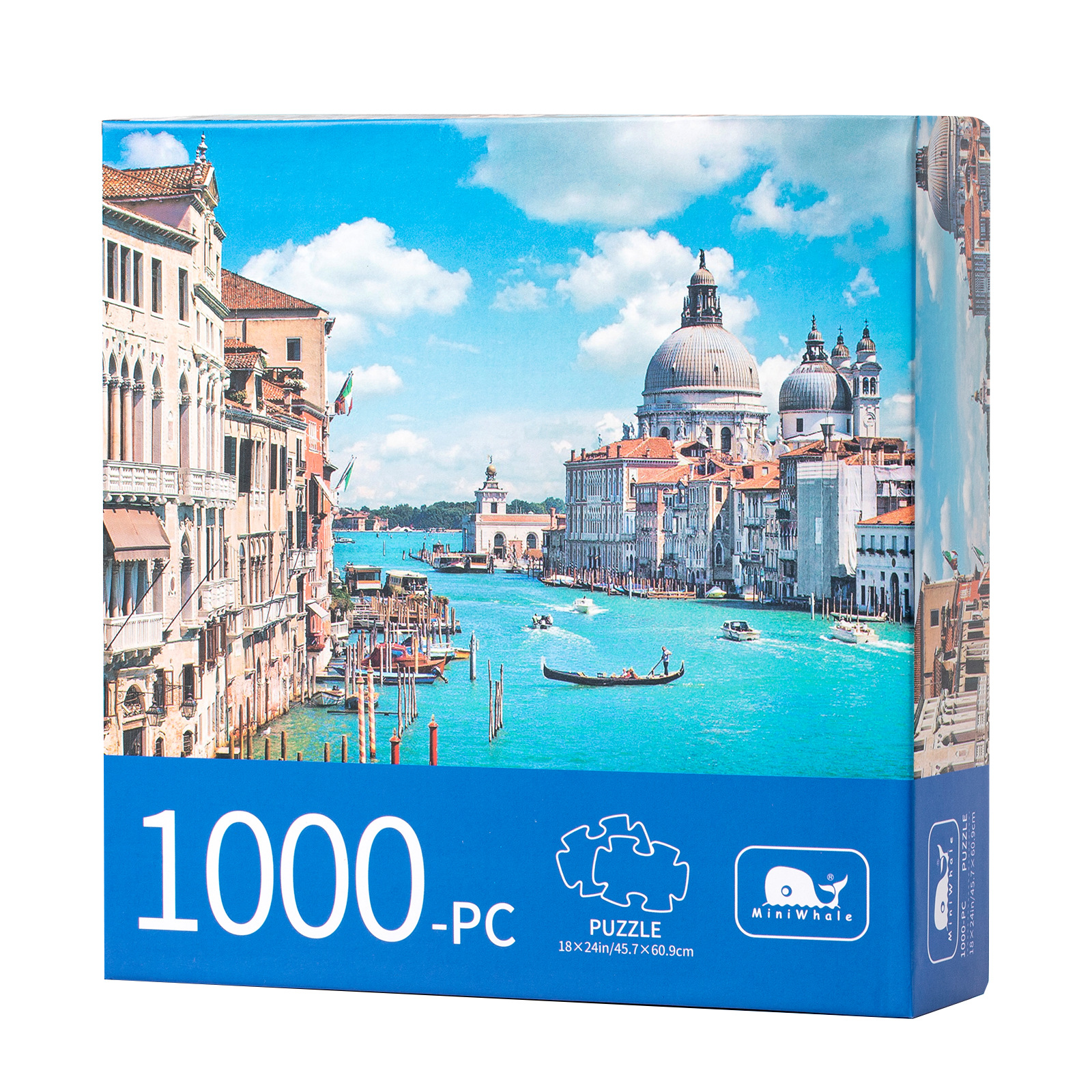 จิ๊กซอว์ 1000 ชิ้น Jigsaw Puzzle หนาพิเศษ MiniWhale new high-quality landscape city oil painting ภาพวาดสีน้ำมัน Chinese Jigsaw Puzzle Art