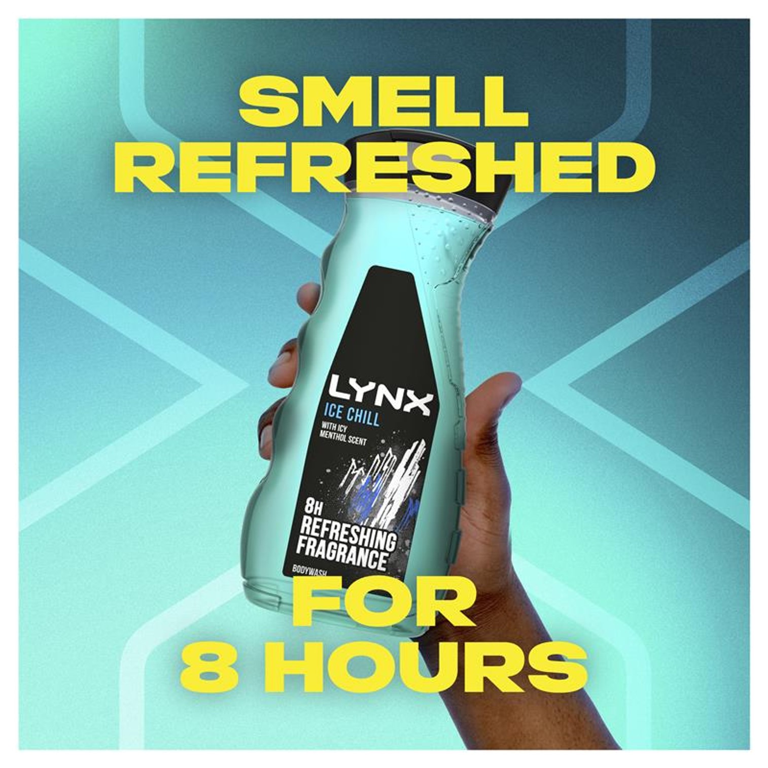 Lynx Ice Chill With Icy Menthol Scent Body Wash 400ml ผลิตภัณฑ์ทำความสะอาดผิวกายสำหรับผู้ชายสูตรหอมเย็นสดชื่นสินค้านำเข้าจากออสเตรเลียของแท้พร้อมส่ง