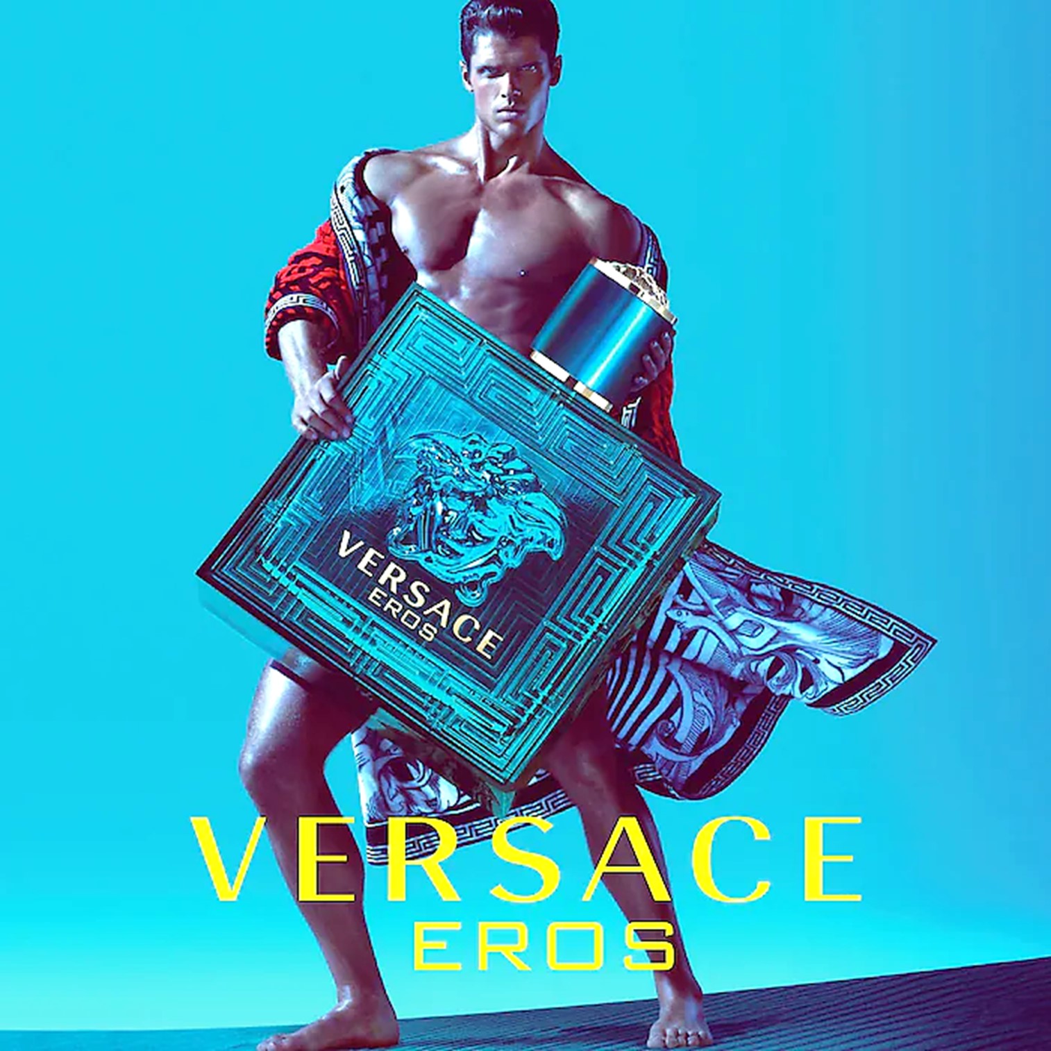 VERSACE Eros Homme EDT 100ml น้ำหอมผู้ชายกลิ่นหอมเย็นหรูหราเซ็กซี่จากเวอร์ซาเช่
