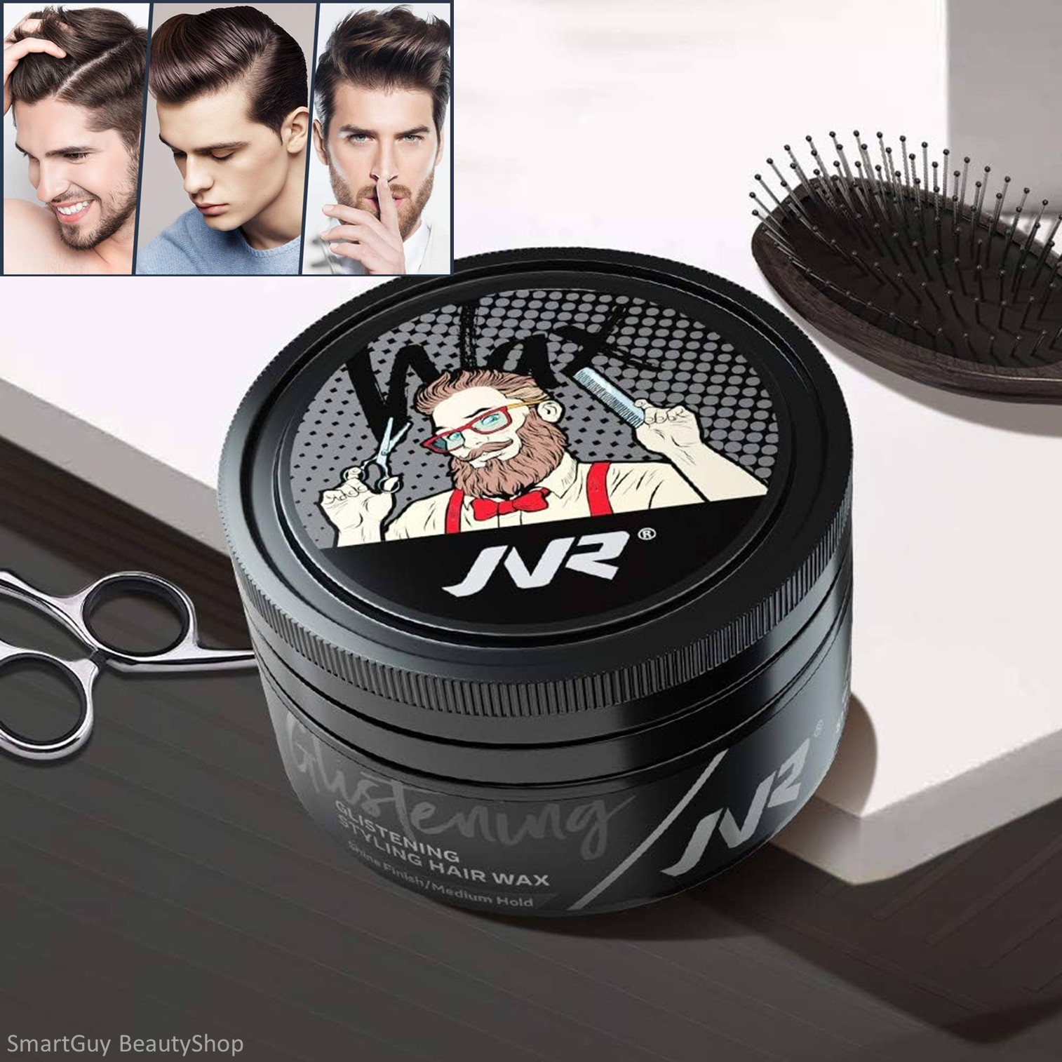 JVR Hair Wax Premium Styling Hair Wax for Men 80g ผลิตภัณฑ์จัดแต่งทรงผมผู้ชายสูตรพิเศษคุณภาพสูงจากต่างประเทศของแท้พร้อมส่ง