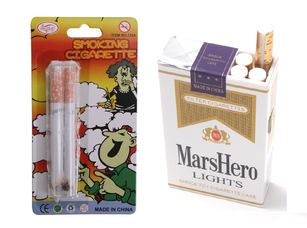 บุหรี่ปลอม fake cigarettes กล่องบุหรี่ช็อต แกล้งคน