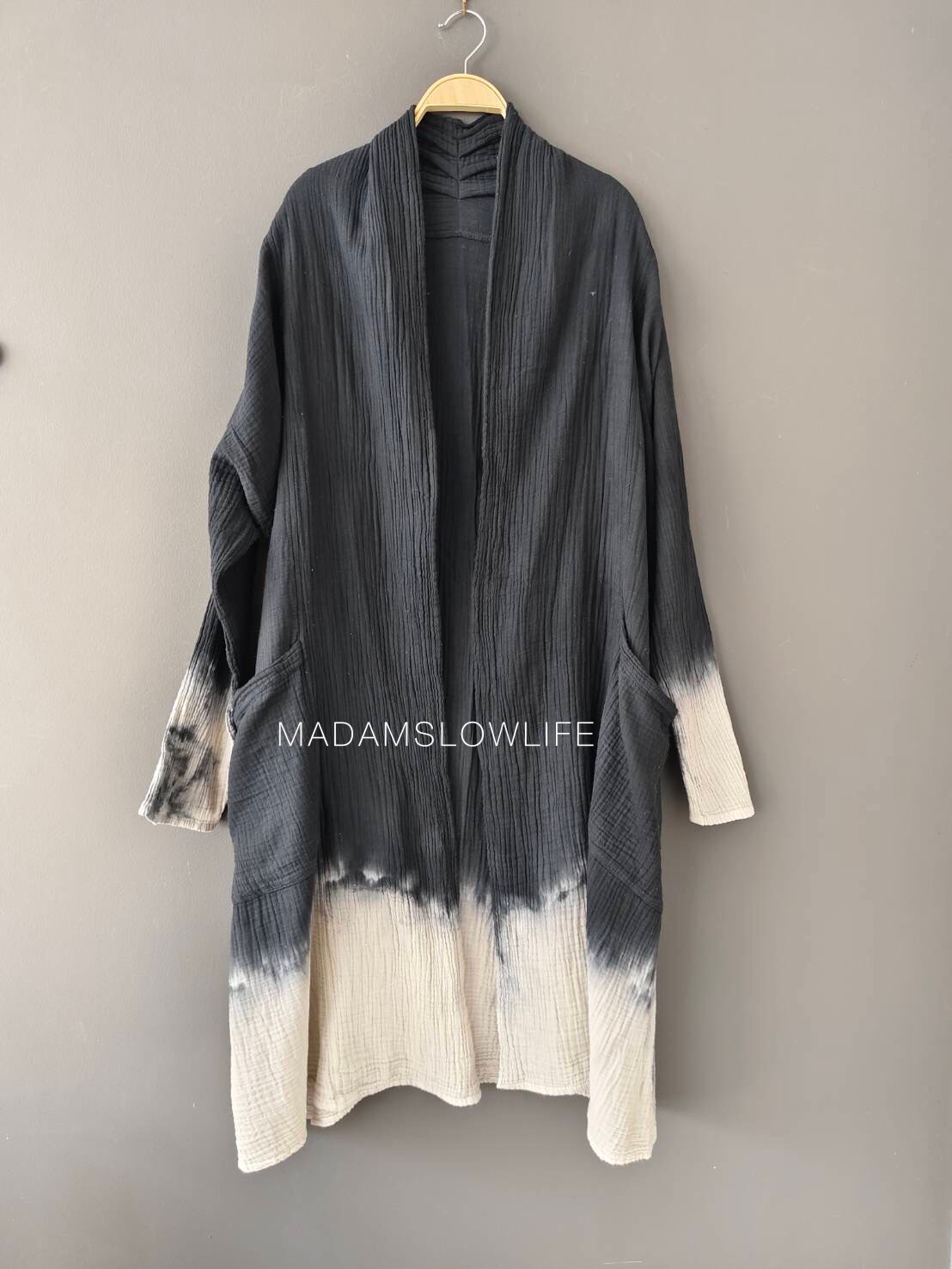 เสื้อคลุม ตัวยาว Over Coat Long เนื้อผ้าคอตตอน Cotton 100% เนื้อผ้านิ่ม Soft touch