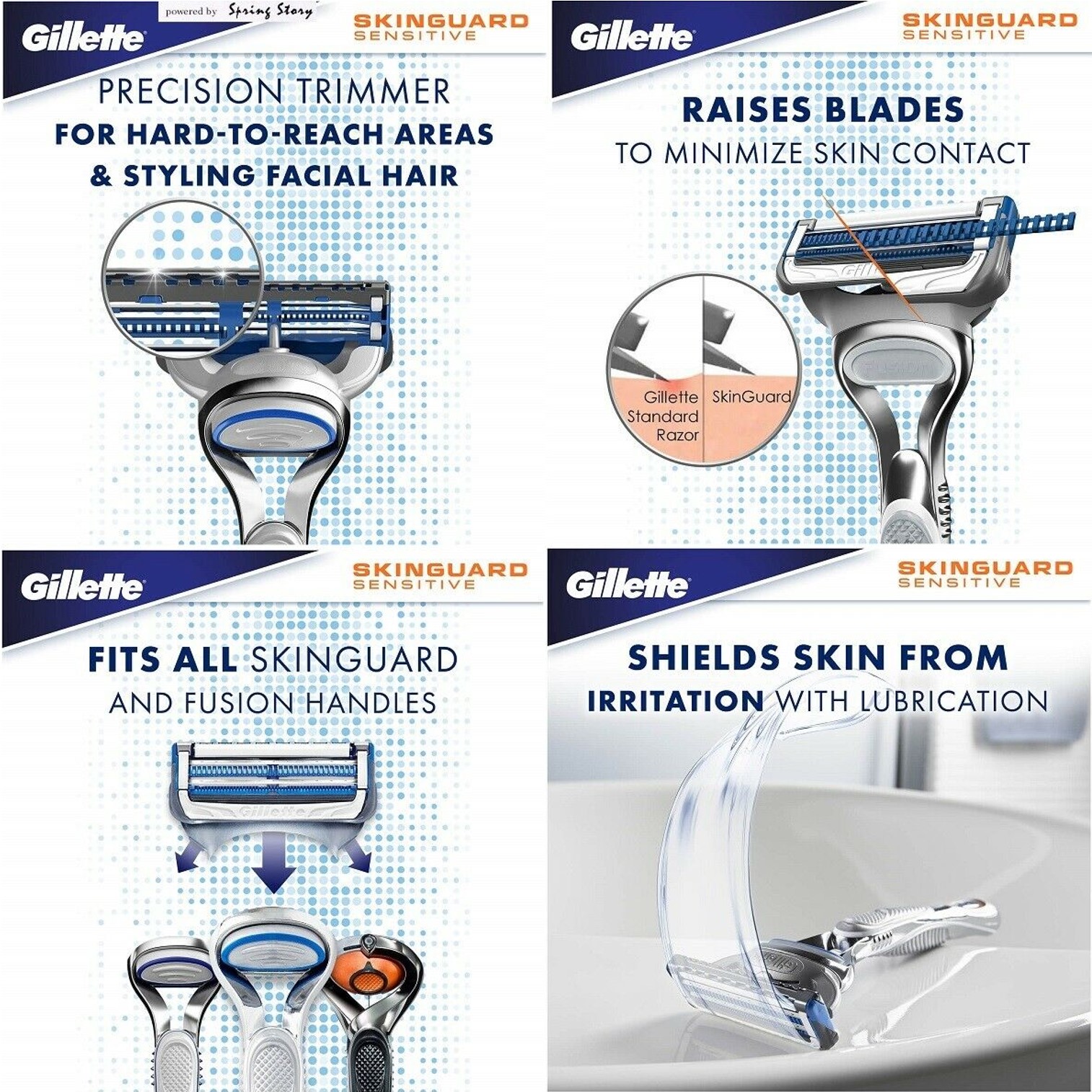 Gillette Skinguard Power Men’s Razor มีดโกนระบบสั่นรุ่นพิเศษสินค้านำเข้าจากออสเตรเลีย