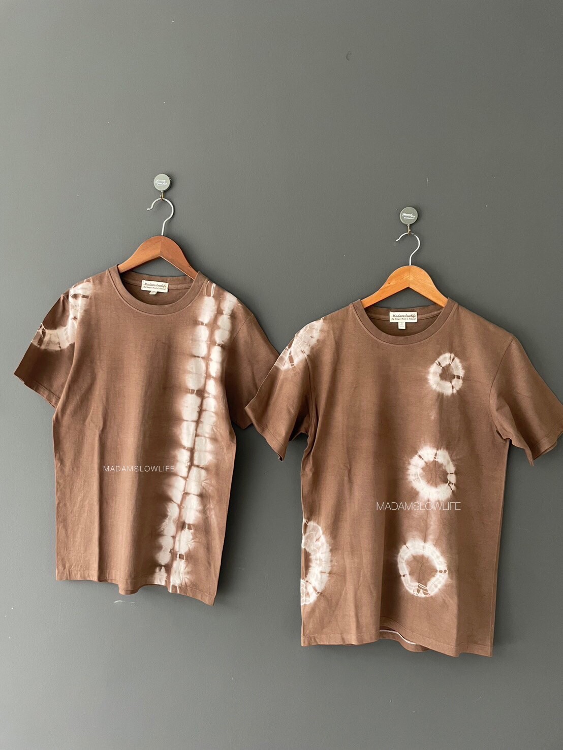 เสื้อยืดย้อมน้ำตาล Size: XS S M L XL 2XL 3XL