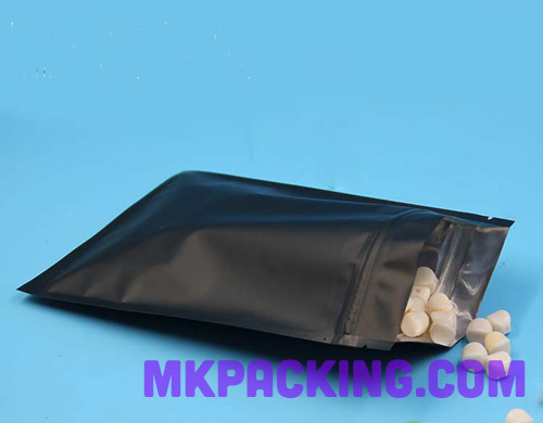 ซองสี ซิปล็อค ตั้งไม่ได้ -- สีชมพูอ่อน