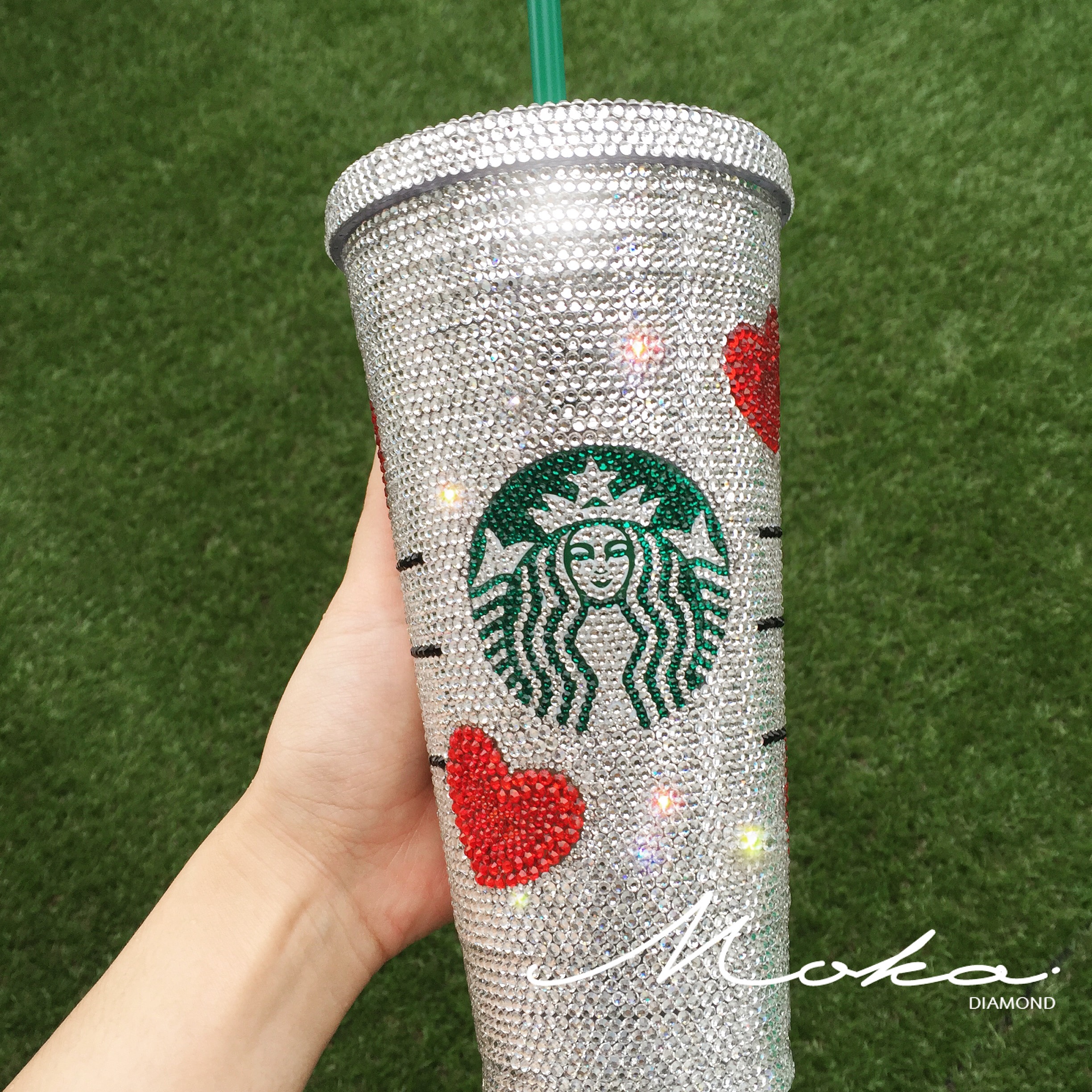 แก้ว Starbucks ติดเพชร ขนาด Venti size 24 oz.