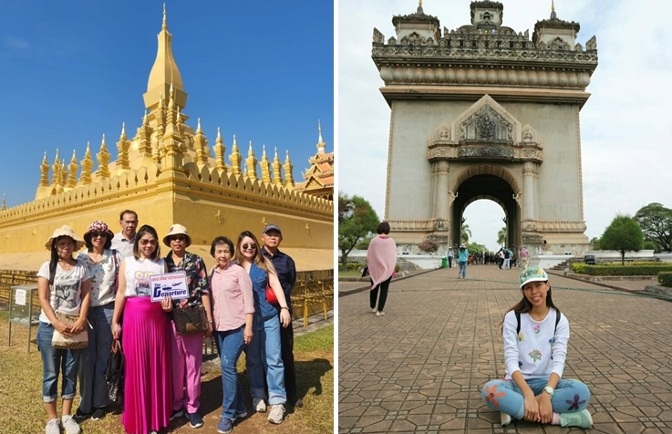พระธาตุหลวงและประตูชัย