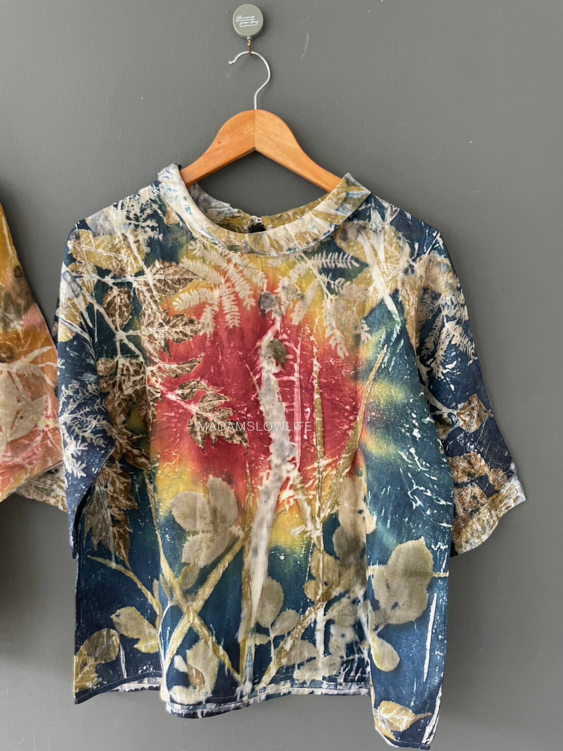 เสื้อลินิน ECO Print Size อก 42 นิ้ว