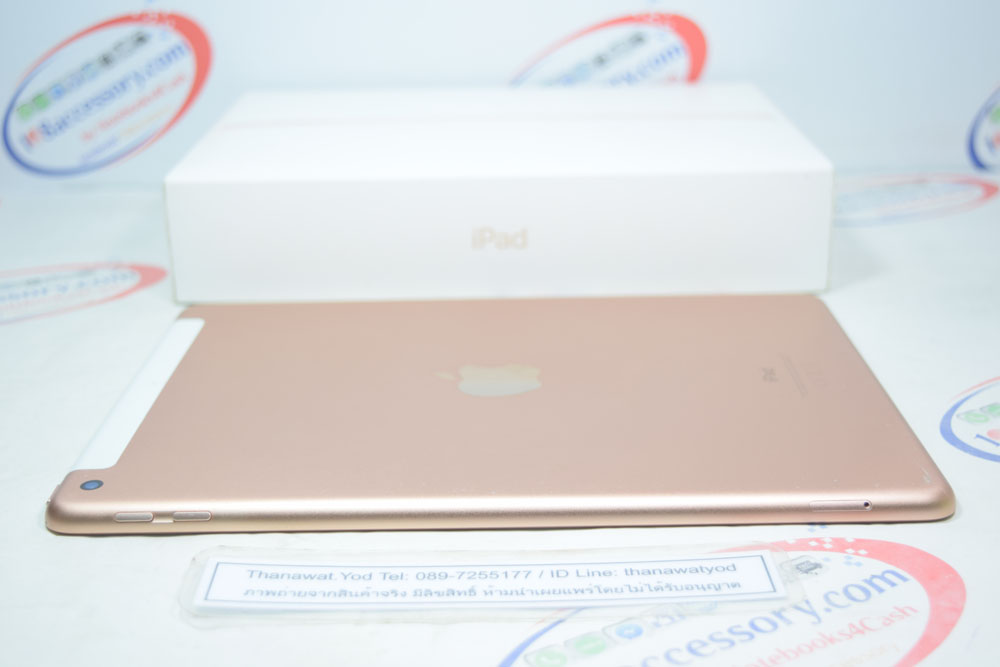 ขาย iPad Gen 6 128GB Wifi+Cellular Gold ใส่ซิมได้ ศูนย์ไทย แบตปกติ ครบกล่อง