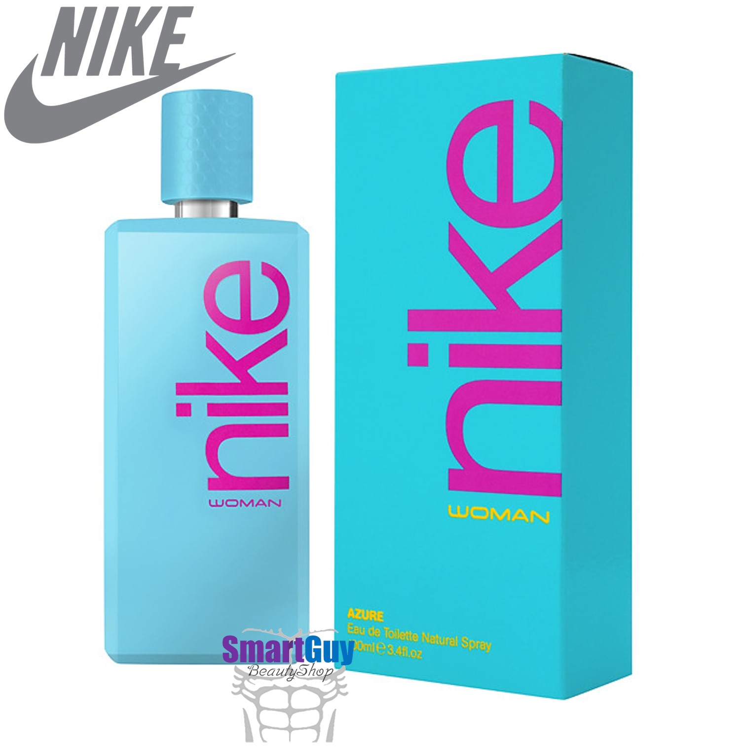 NIKE WOMAN AZURE Eau De Toilette Natural Spray 100ml. น้ำหอมลิขสิทธิ์ของแท้จากไนกี้สำหรับผู้หญิงกลิ่นใหม่หอมหวานสปอร์ตเกิร์ลผสานความเซ็กซี่น่าค้นหาชวนเข้ามาสัมผัสใกล้ๆ