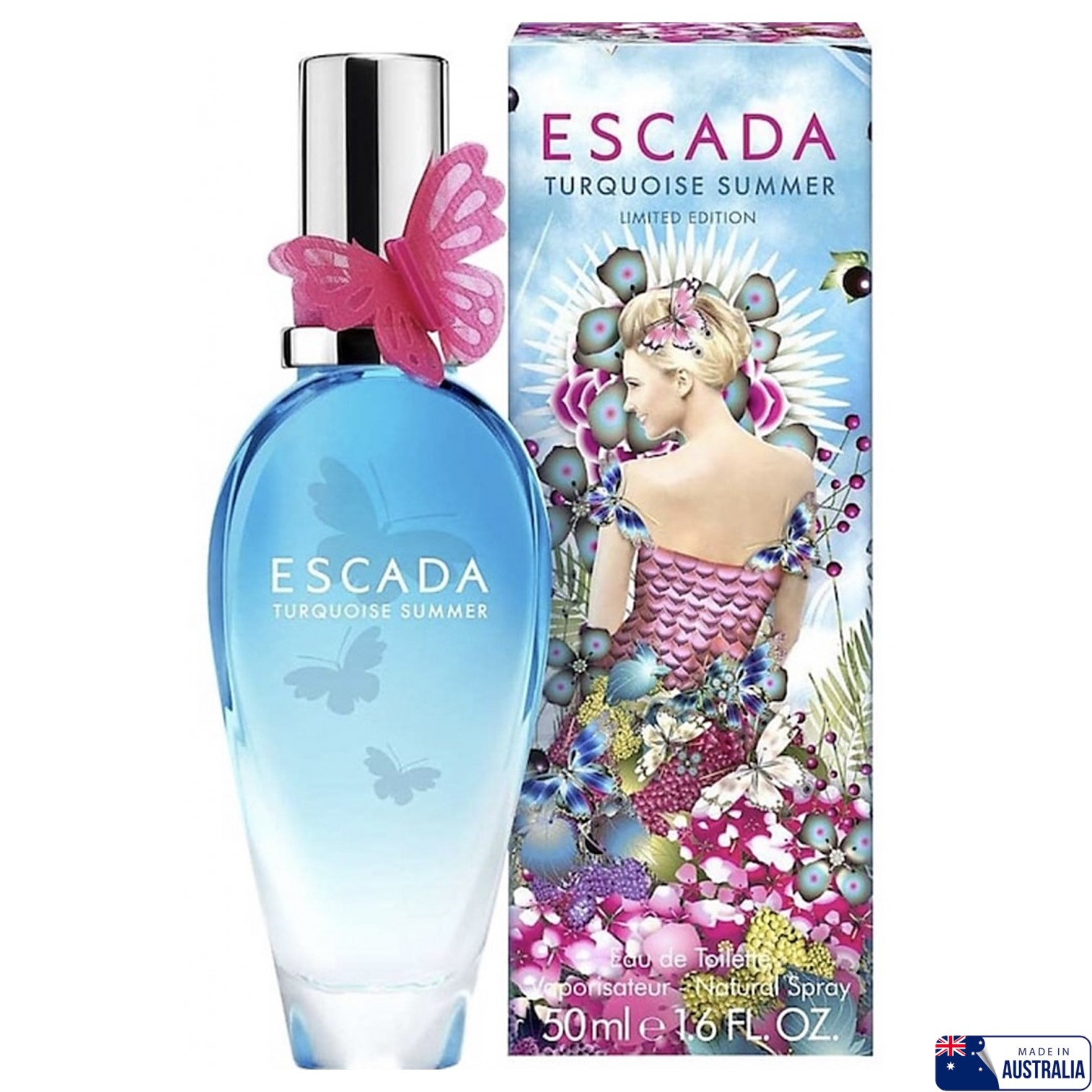 Escada Turquoise Summer Limited Edition Spray For Women น้ำหอมผู้หญิงกลิ่นหอมสุดพิเศษรับประกันลิขสิทธิ์ของแท้นำเข้าจากออสเตรเลียพร้อมส่ง