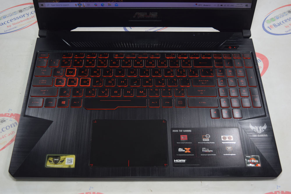 ขายเกมมิ่ง Asus TUF FX505DY จอ 15.6 120Hz Ryzen 5 RAM 16 SSD 512 RX560X 4GB