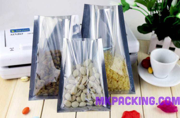 ถุงแบนซีล 3 ด้าน -- หน้าใส หลังเมทัลไลท์