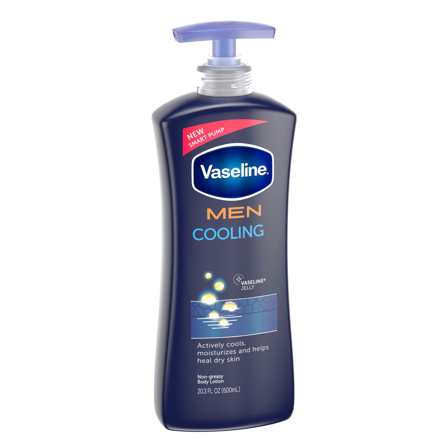 Vaseline Men Cooling Hydration Body Lotion 600ml โลชั่นบำรุงผิวกายสำหรับผู้ชายสูตรพิเศษจากวาสลีนเม็นสินค้านำเข้าจากต่างประเทศ