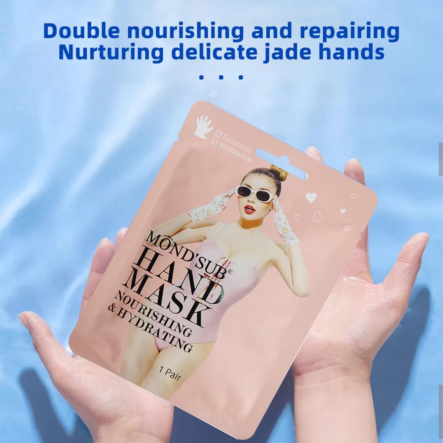 Mond’Sub Hand Mask Brighten&Moisturizing 3Pack ผลิตภัณฑ์มาส์คบำรุงผิวเนียนนุ่มกระจ่างใสสำหรับฝ่ามือสูตรพิเศษจากต่างประเทศของแท้พร้อมส่ง