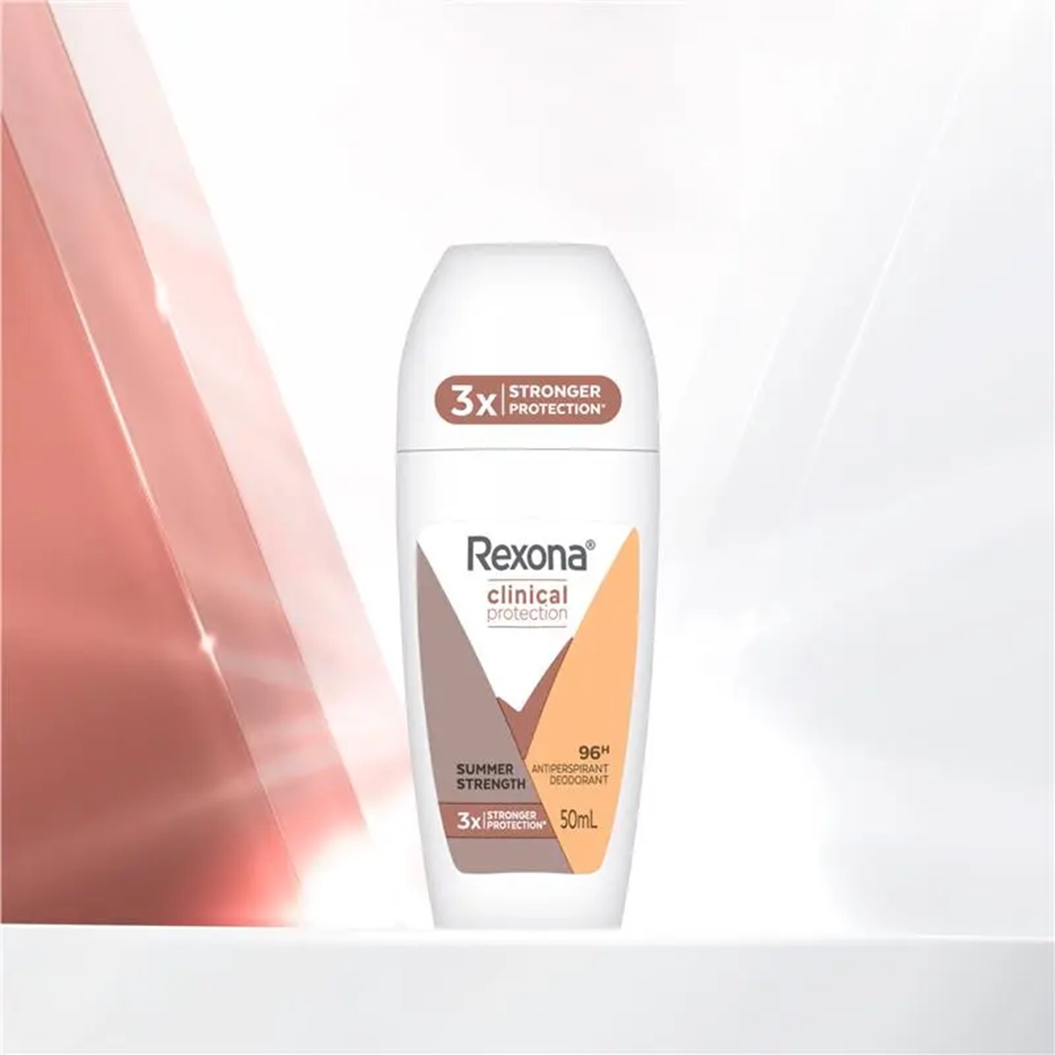 Rexona Clinical Protection Antiperspirant Deodorant Roll On Summer Strength 50ml ลูกกลิ้งระงับกลิ่นใต้วงแขนสำหรับผู้หญิงกลิ่นหอมพิเศษจากต่างประเทศของแท้พร้อมส่ง