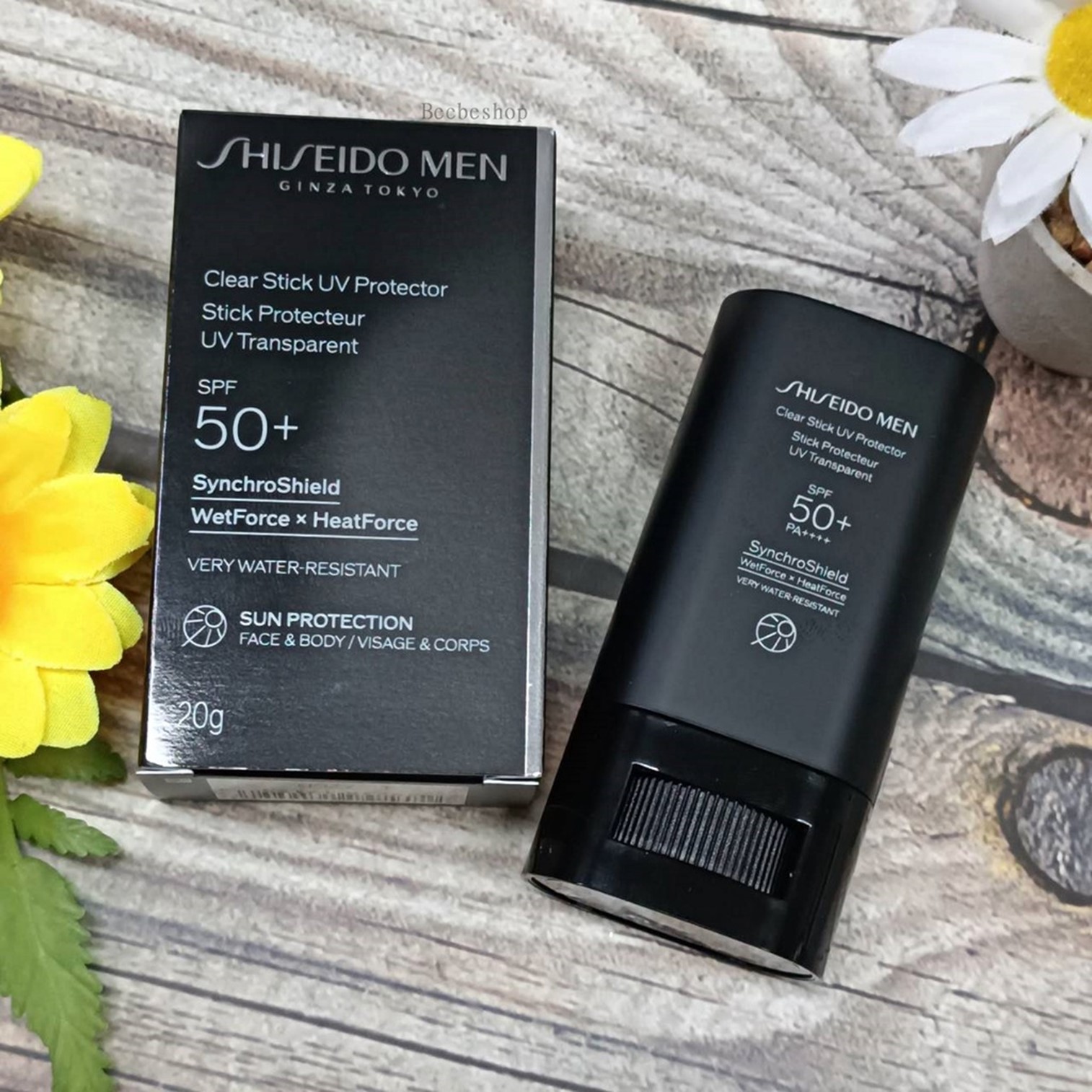 Shiseido Men Clear Stick UV Protector SPF50 PA++++ 20g ผลิตภัณฑ์ป้องกันแสงแดดแบบแท่งสำหรับผิวหน้าสูตรสำหรับผู้ชายจากญี่ปุ่นของแท้พร้อมส่ง