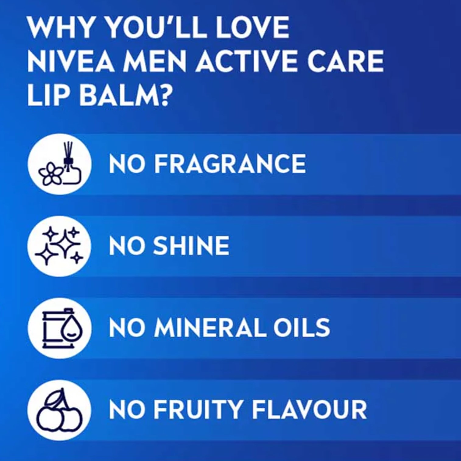 Nivea Men Moist Lip Care Balm SPF20 ผลิตภัณฑ์บำรุงริมฝีปากสูตรสำหรับผู้ชายจากนีเวียเม็นประเทศญี่ปุ่นรับประกันของแท้พร้อมส่ง