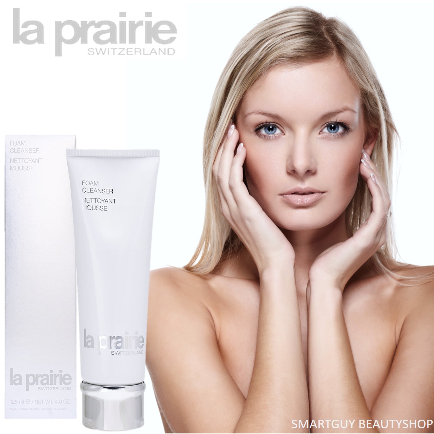 LA PRAIRIE Swiss Cellular Foam Cleanser 125ml ผลิตภัณฑ์ทำความสะอาดผิวหน้าสูตรพรีเมี่ยมจากสารสกัดธรรมชาติสุดพิเศษจากสวิตเซอร์แลนด์