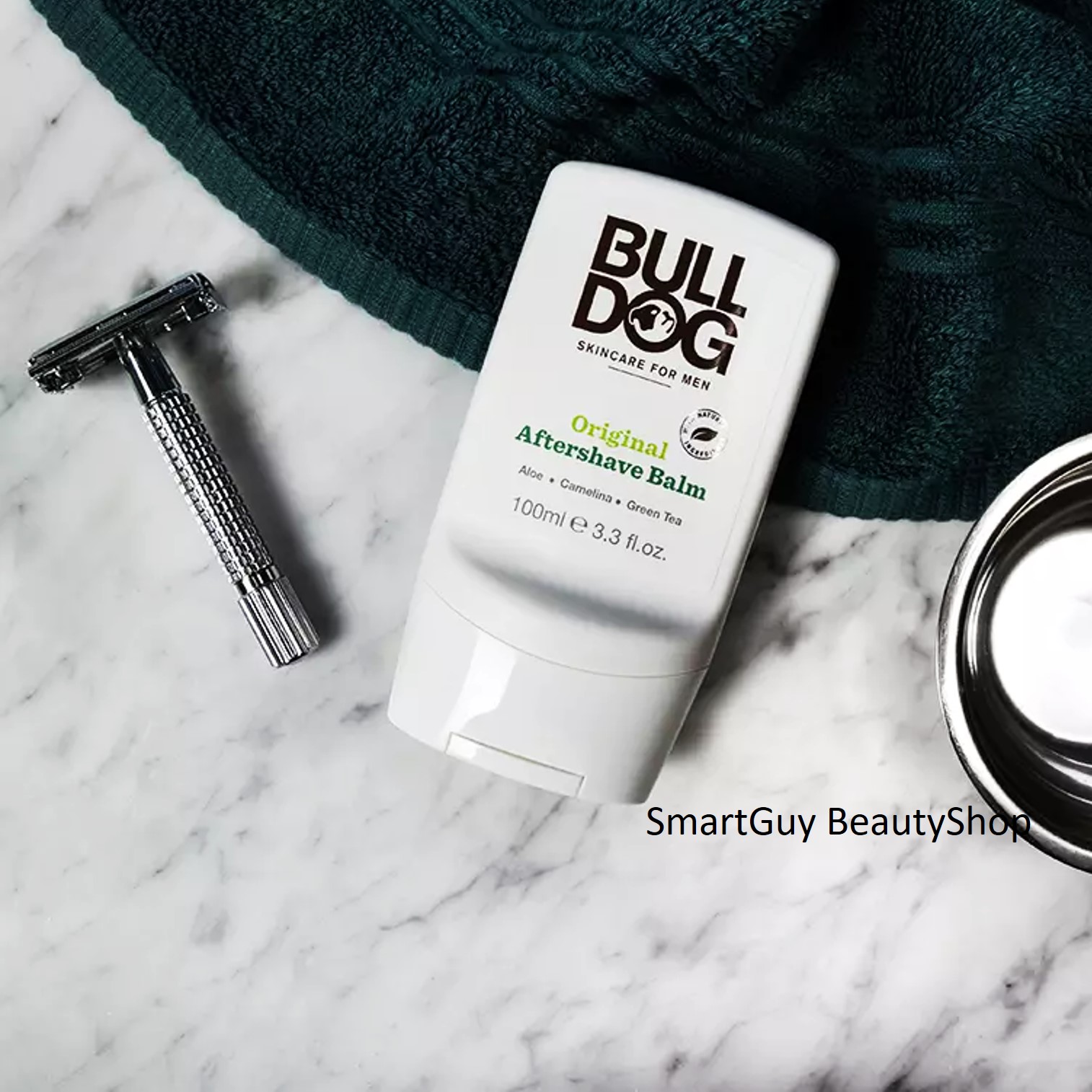 BULLDOG Skincare For Men Original Aftershave Balm 100ml. ผลิตภัณฑ์บำรุงผิวหลังการโกนหนวดสูตรอ่อนโยนกับผิวหน้าสำหรับผู้ชาย